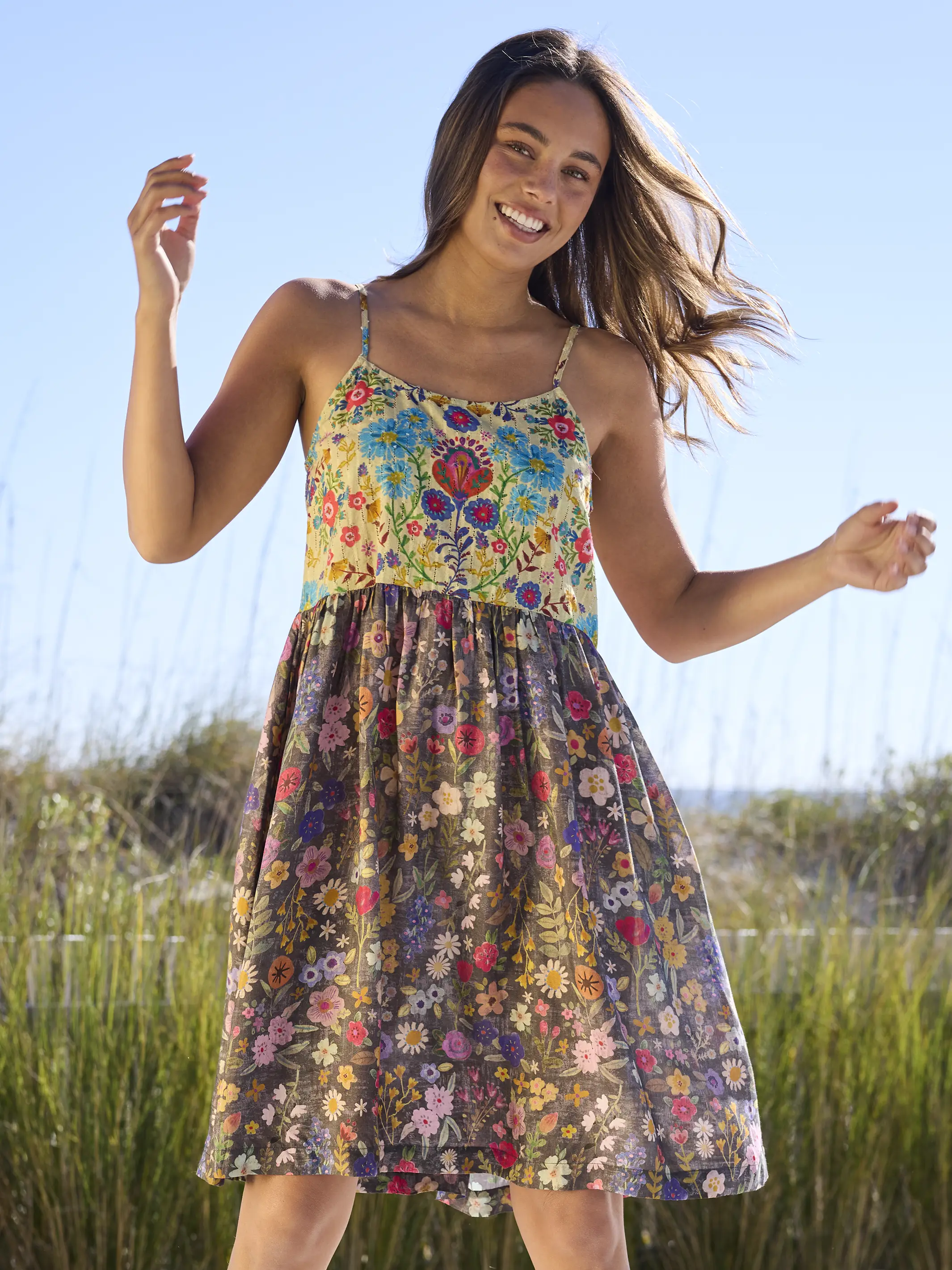 Lana Dress - Flung Floral Wildflowers - Image 3