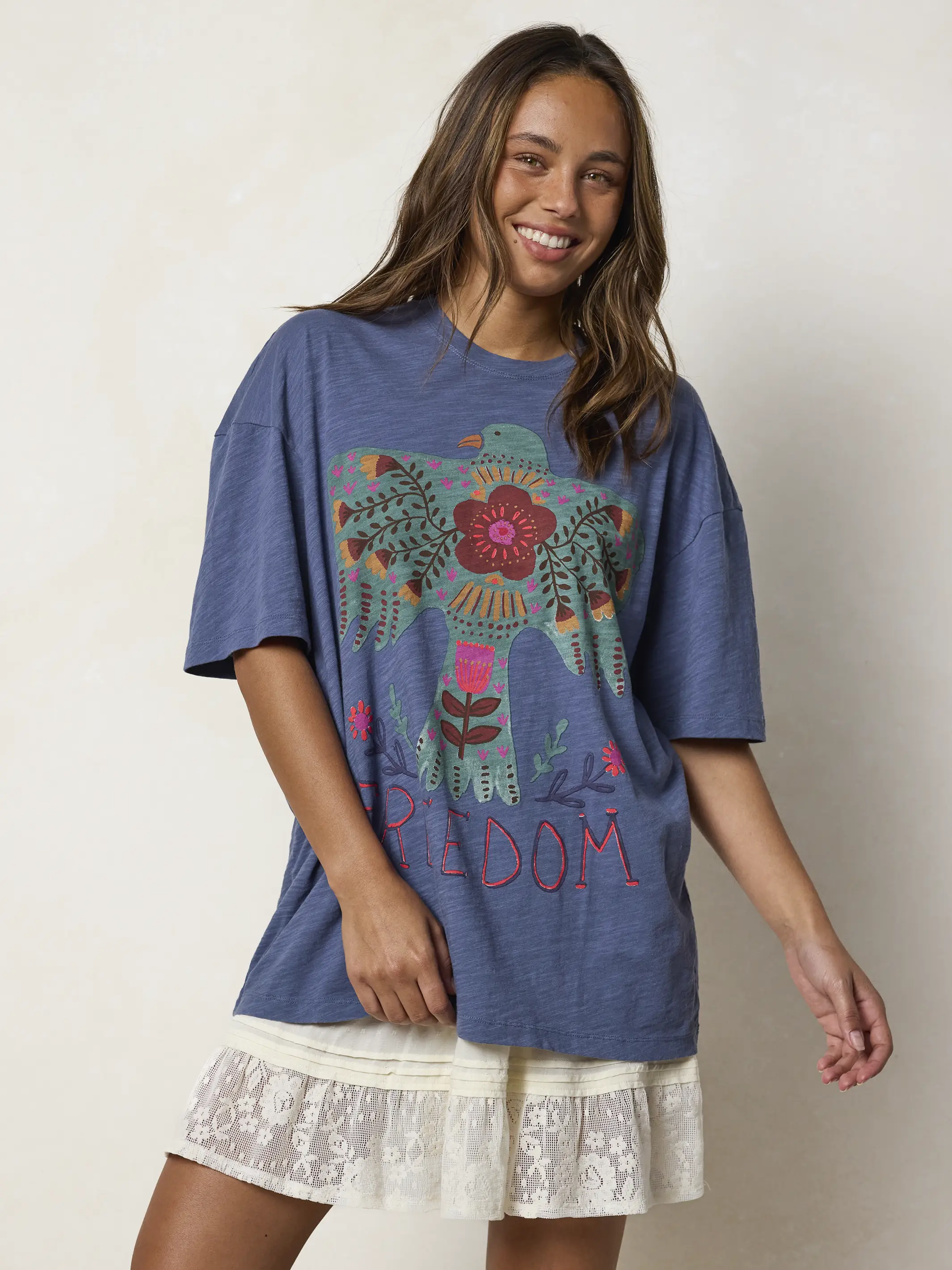 Life Is A Canvas Cotton Tee - Freedom - Image 3