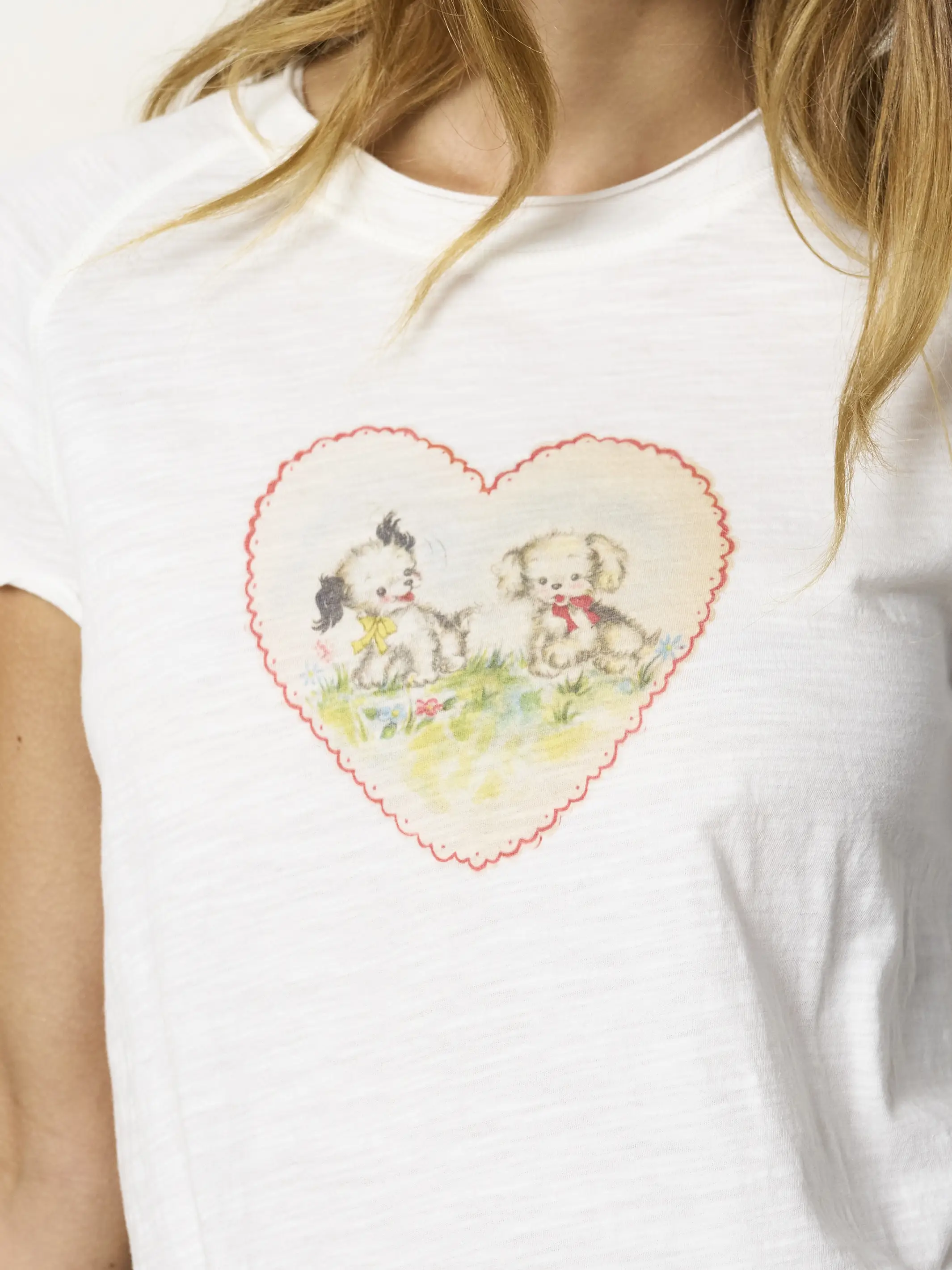 Lily Cotton Short Sleeve Tee Shirt - Puppies - Image 3