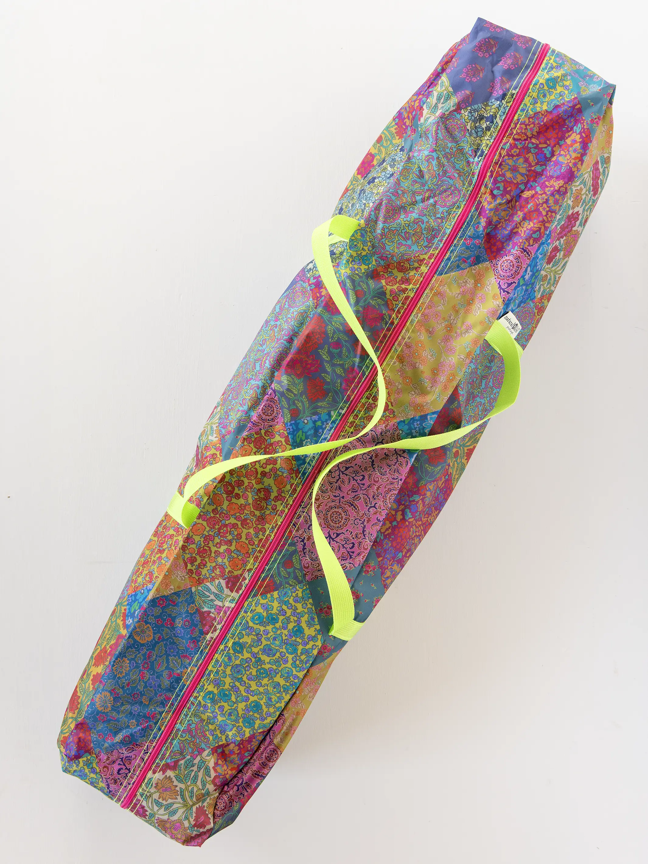 Live Happy Camping Tent - Bright Patchwork Zinnias - Image 7