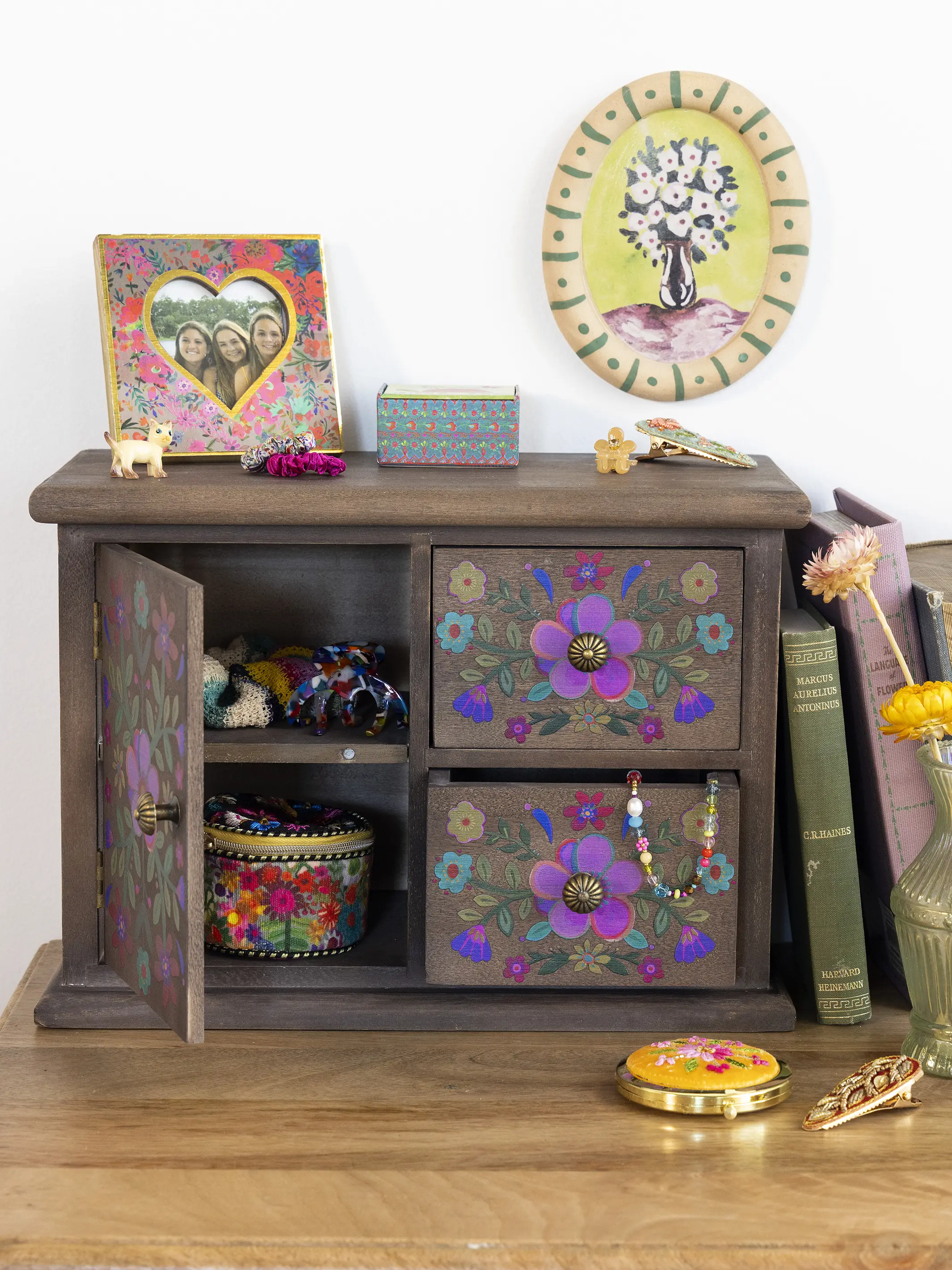 Maia Mini Dresser - Cocoa Folk Flower - Image 2