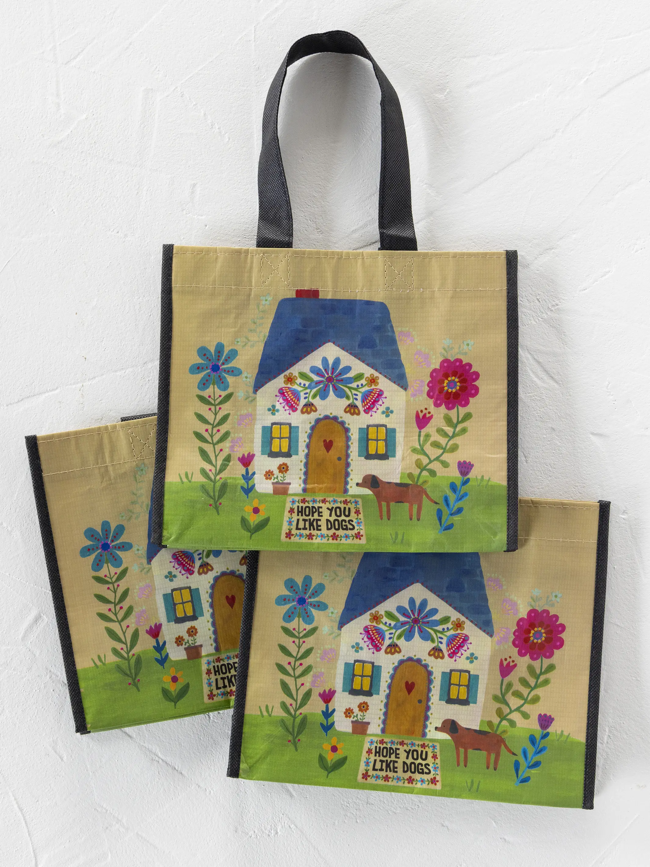 Medium Happy Bag, Set of 3 - Hope You Like Dogs - Image 2