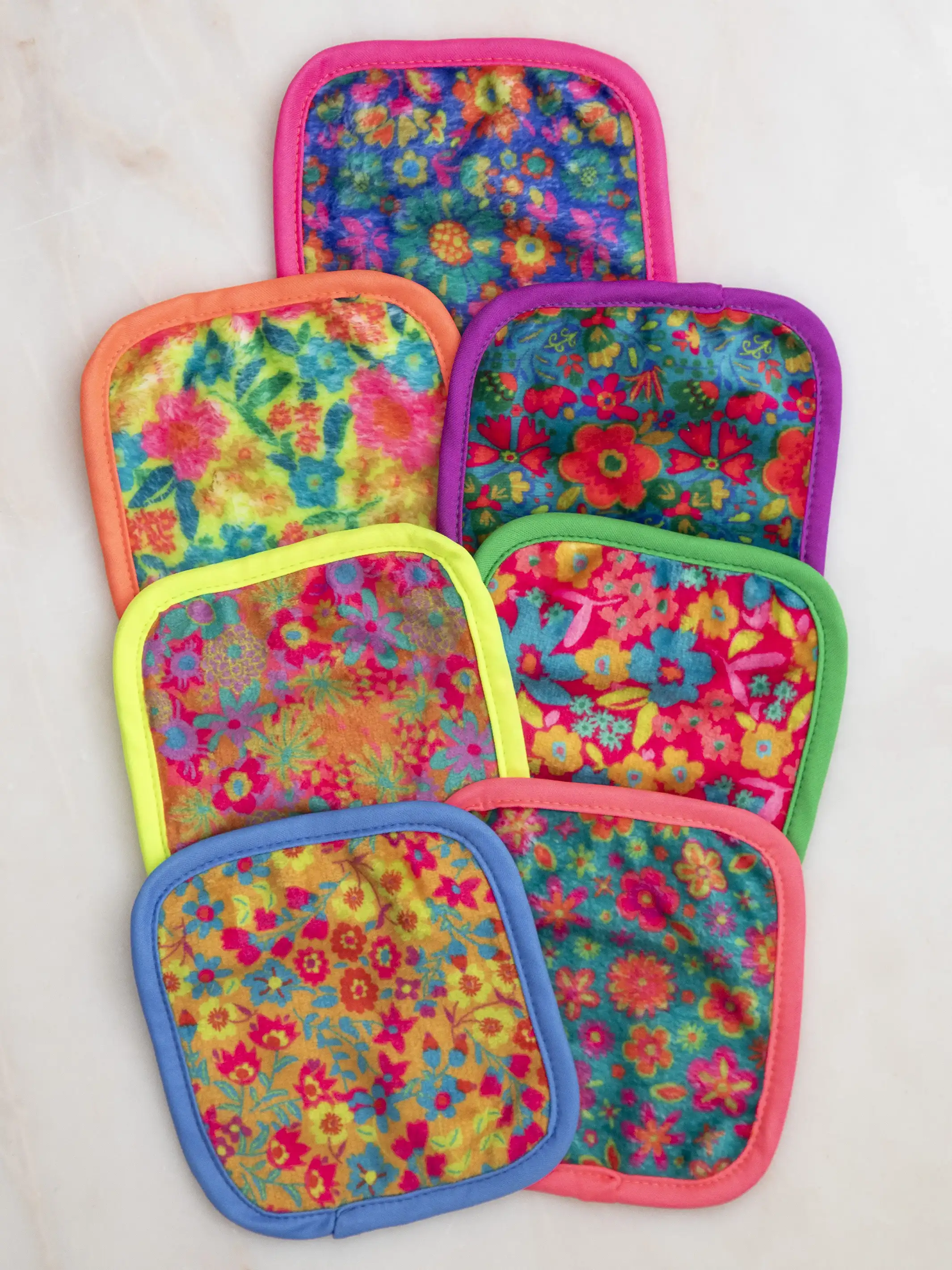 Mini Makeup Removing Cloths Set - Floral - Image 2