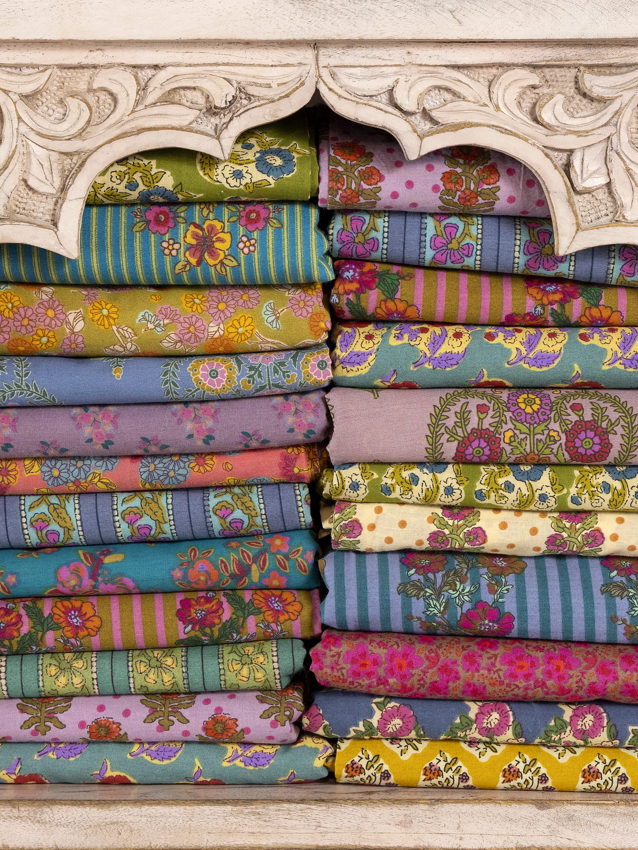 Mix & Match Cotton Flat Sheet - Blue Willow Medallion - Image 3