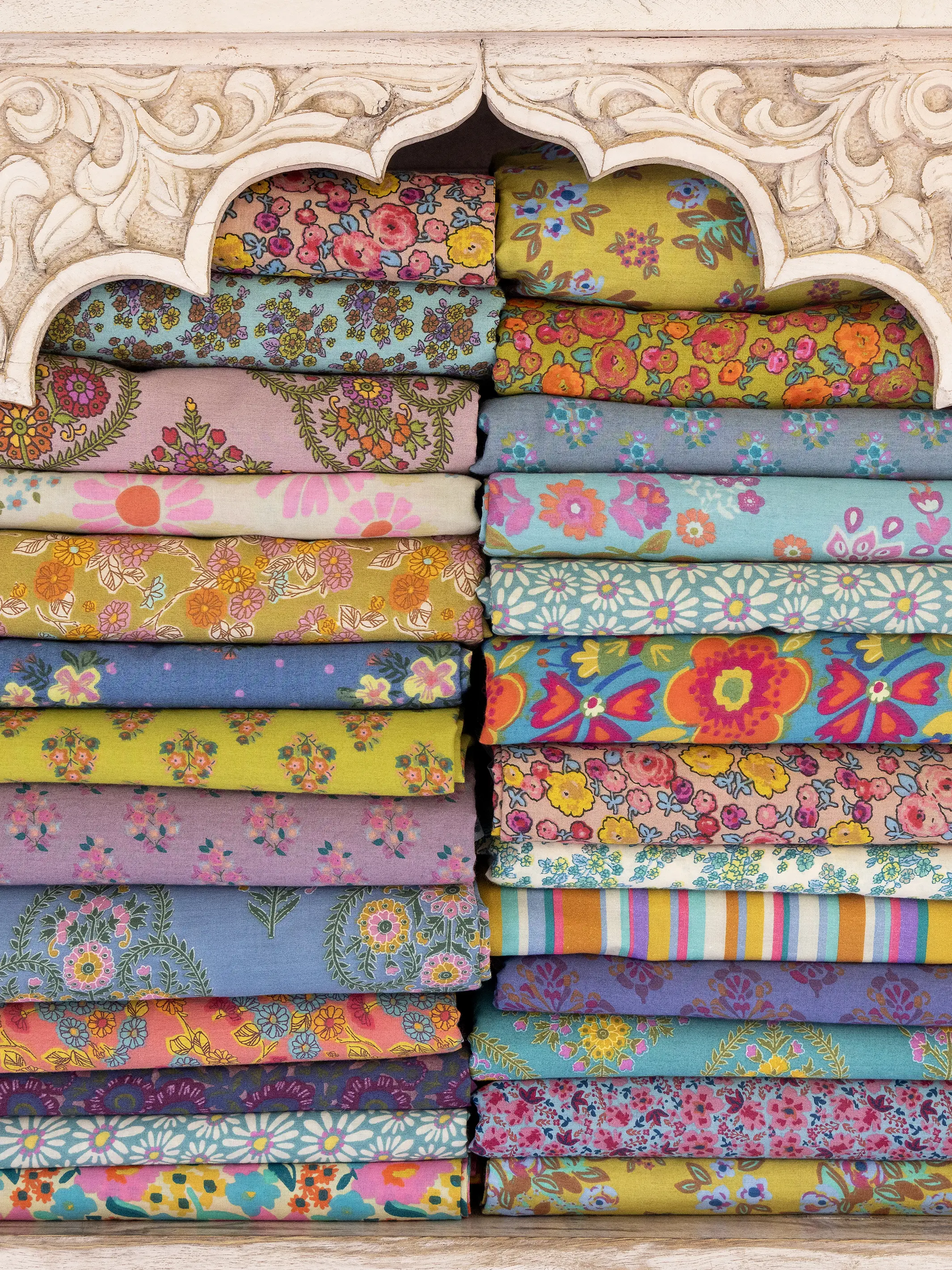 Mix & Match Cotton Flat Sheet - Pink Willow Medallion - Image 3