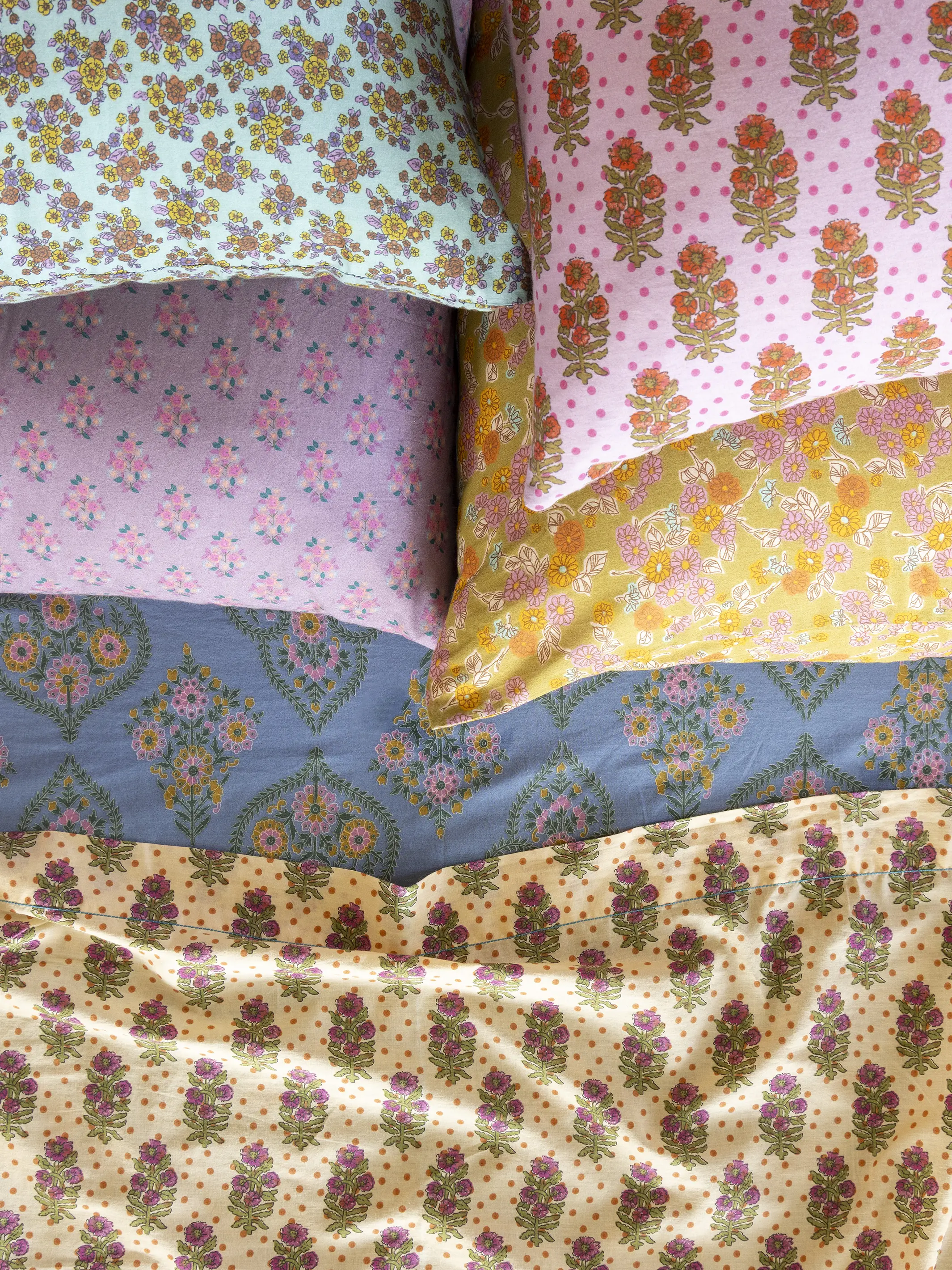 Mix & Match Cotton Flat Sheet - Rust Polka Dot - Image 4