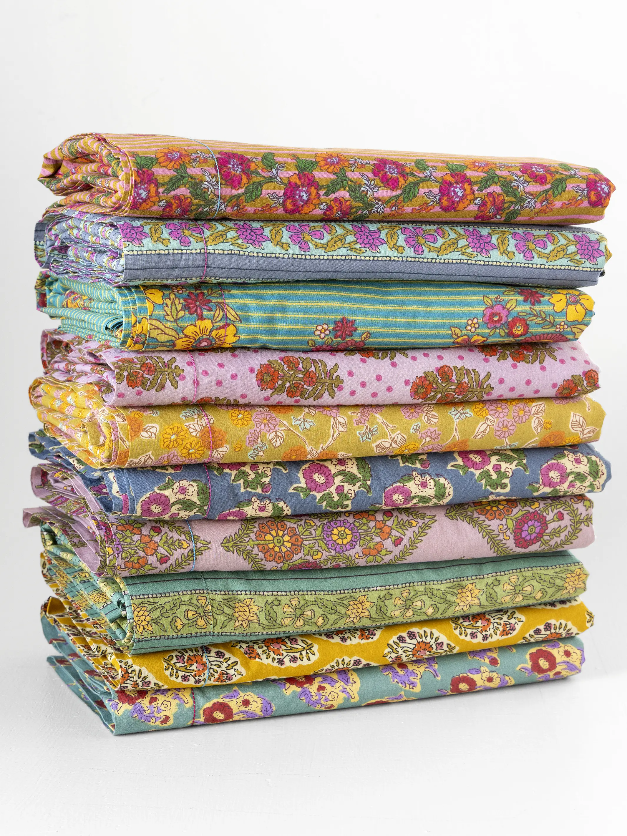 Mix & Match Cotton Flat Sheet - Teal Willow Medallion - Image 5