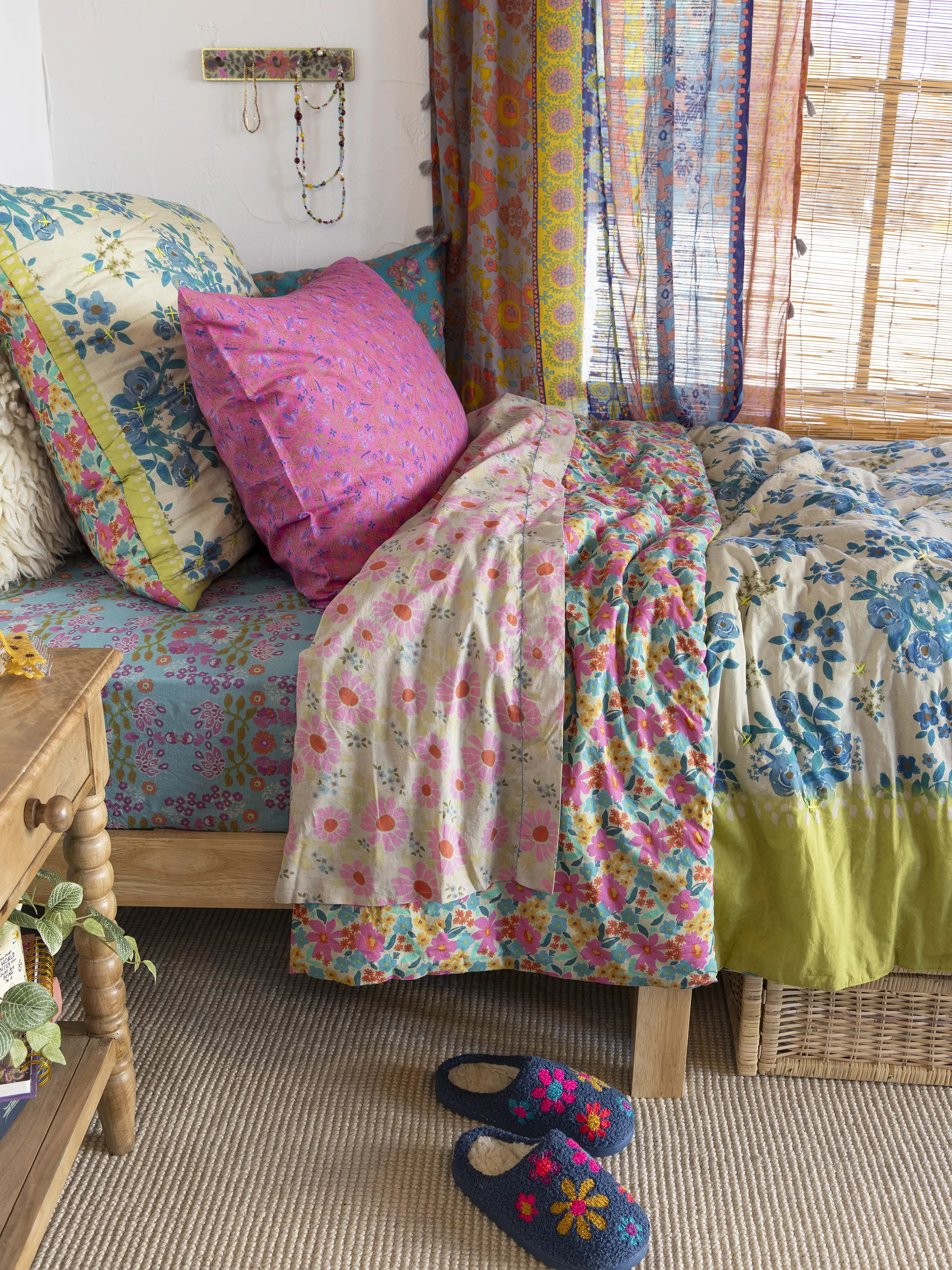 Mix & Match Cotton Flat Sheet - Vintage Zinnia - Image 2