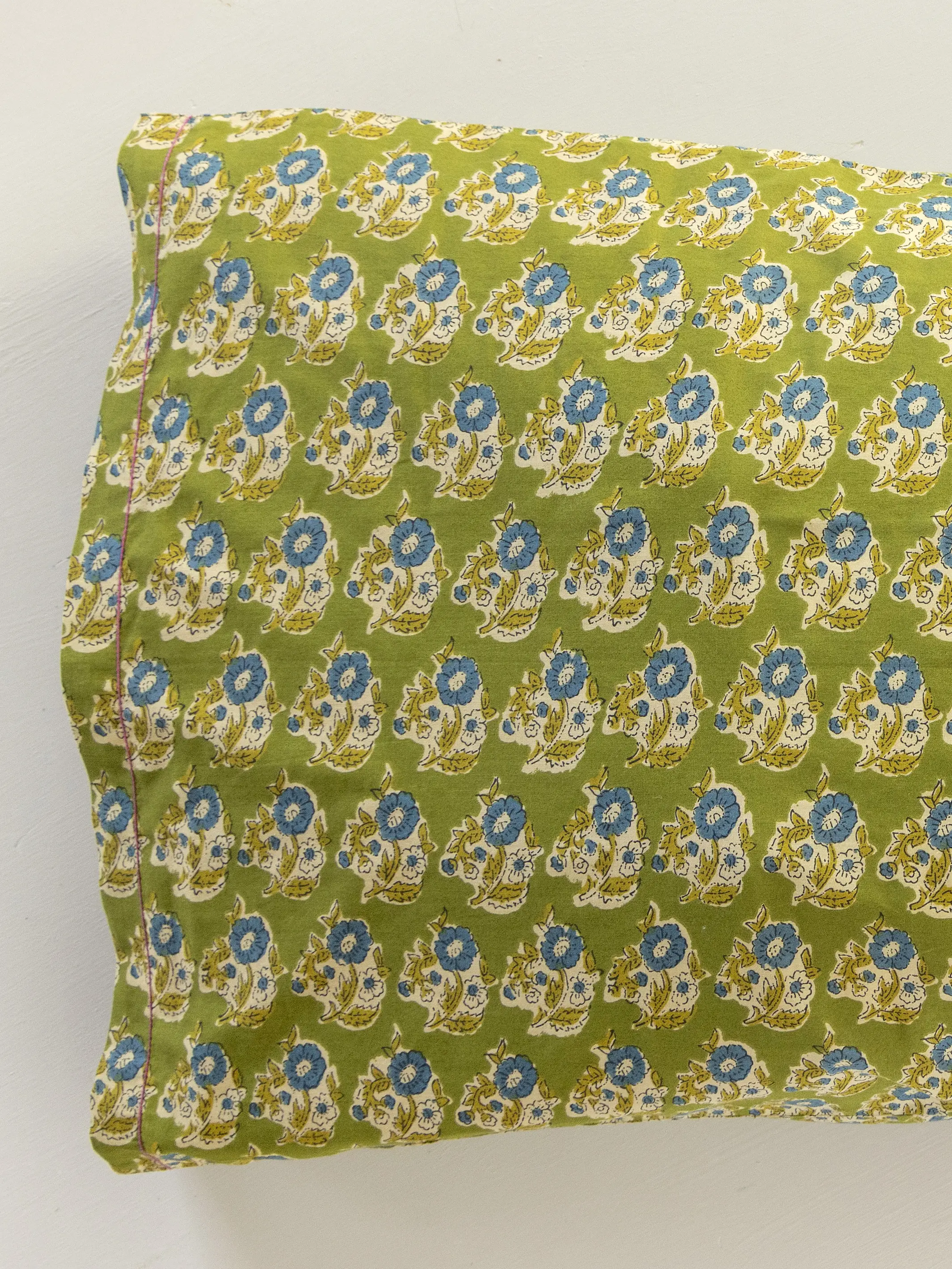 Mix & Match Cotton Pillowcase, Single - Green Fields - Image 3