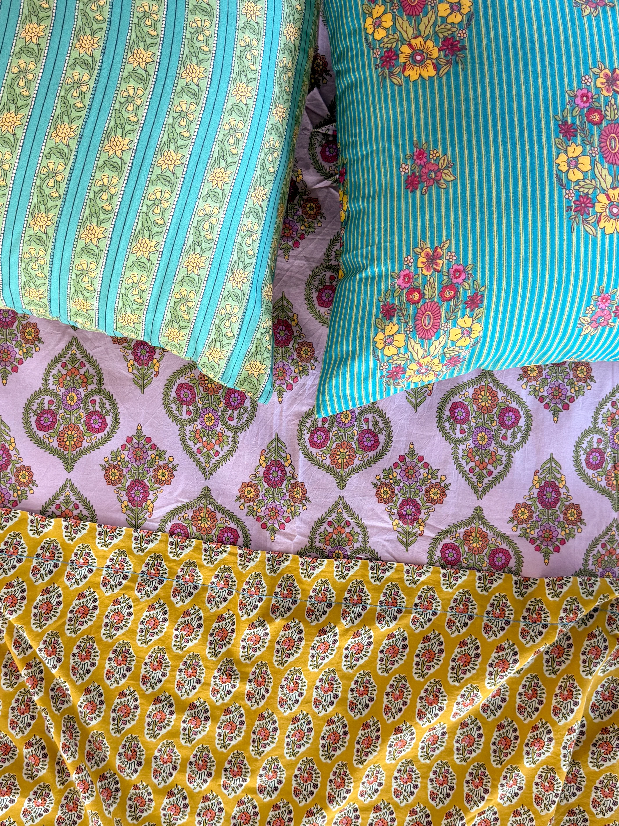 Mix & Match Cotton Pillowcase, Single - Jaipur Stripe - Image 6