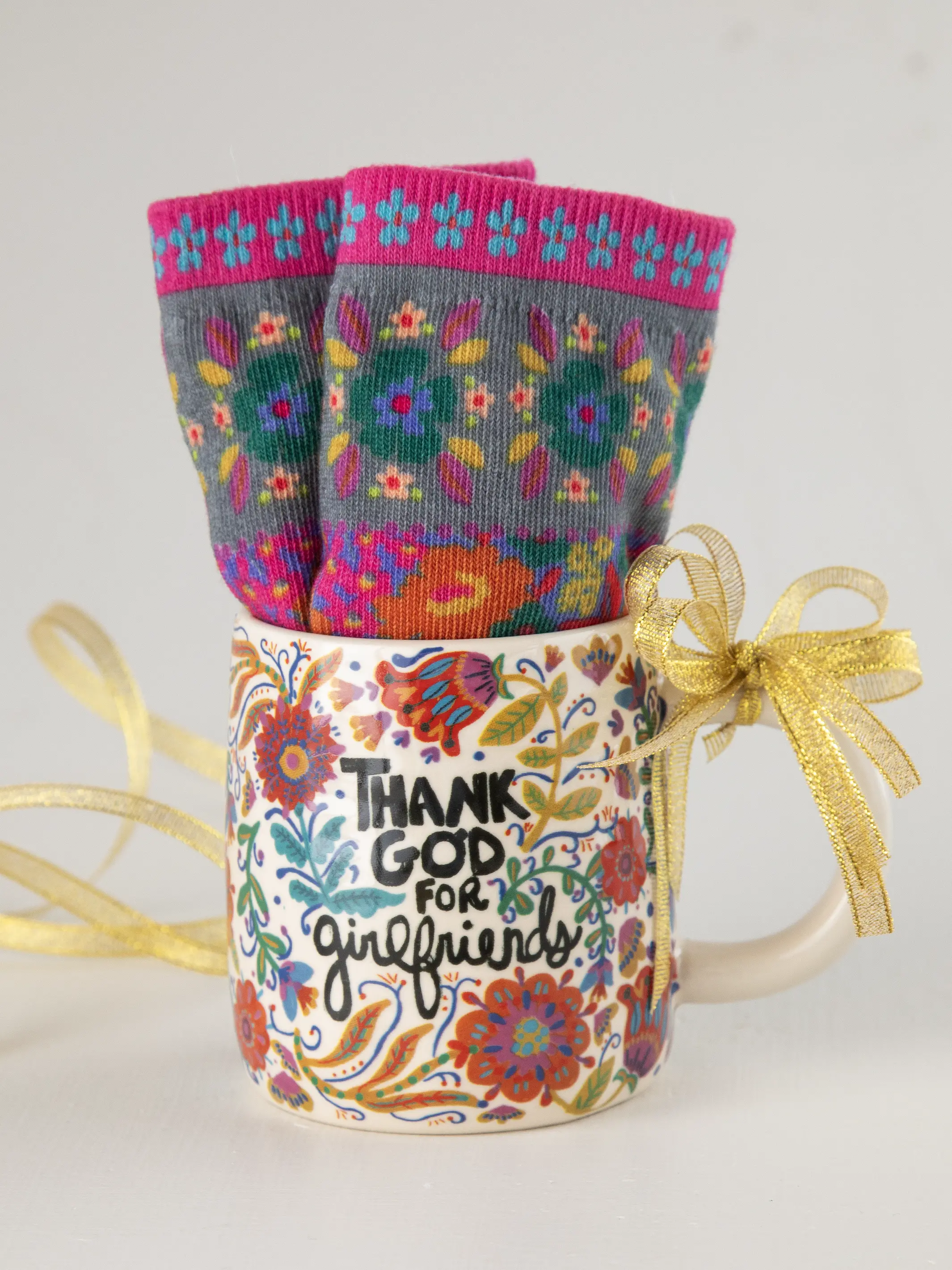 Mug & Sock Set - Thank God For Girlfriends - Image 3