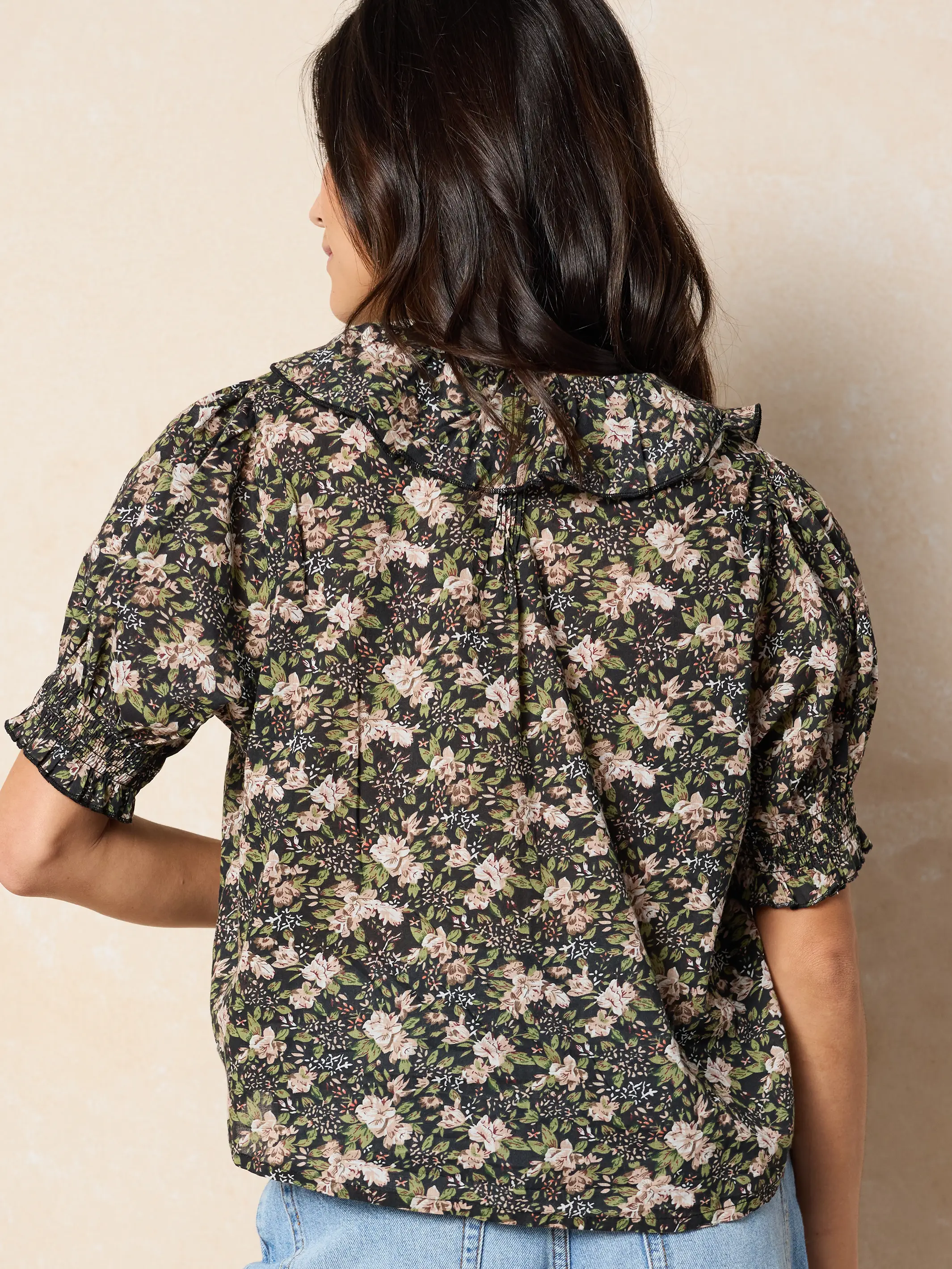 My Favorite Cotton Top - Black Flung Floral - Image 4