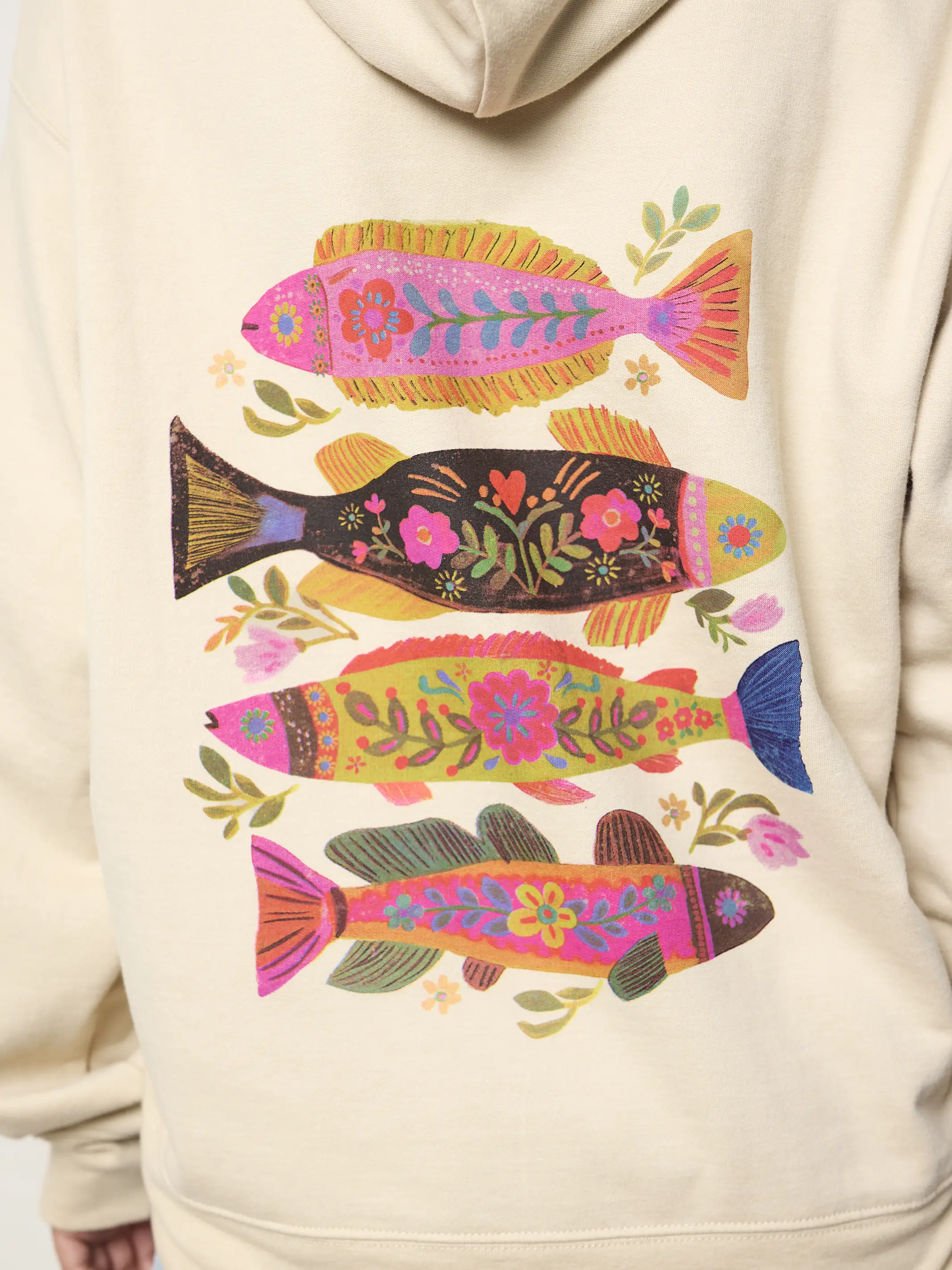 Natural Life Hoodie Sweatshirt - Fish - Image 5