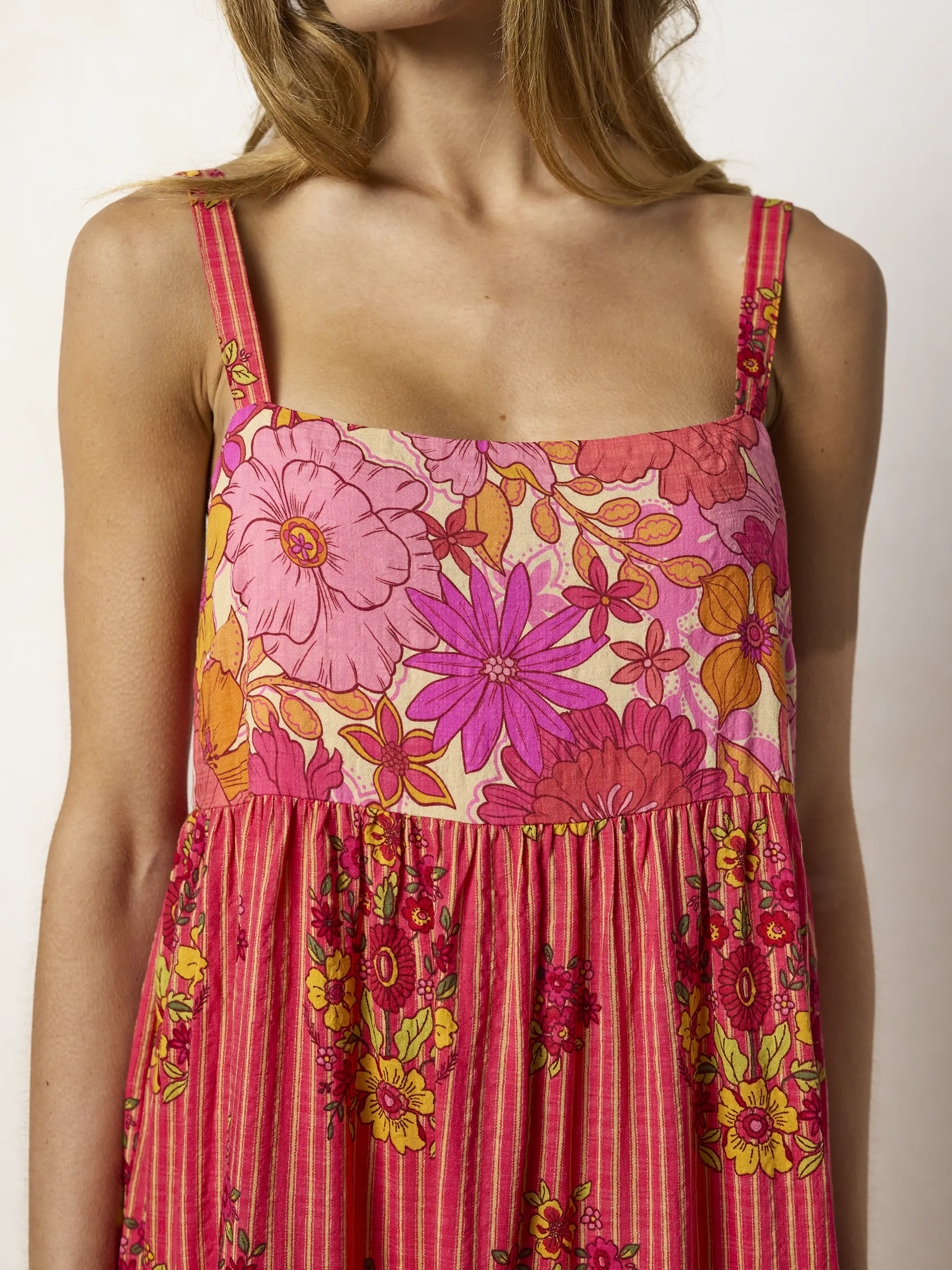 Patricia Maxi Dress - Jaipur Stripe Pink - Image 7