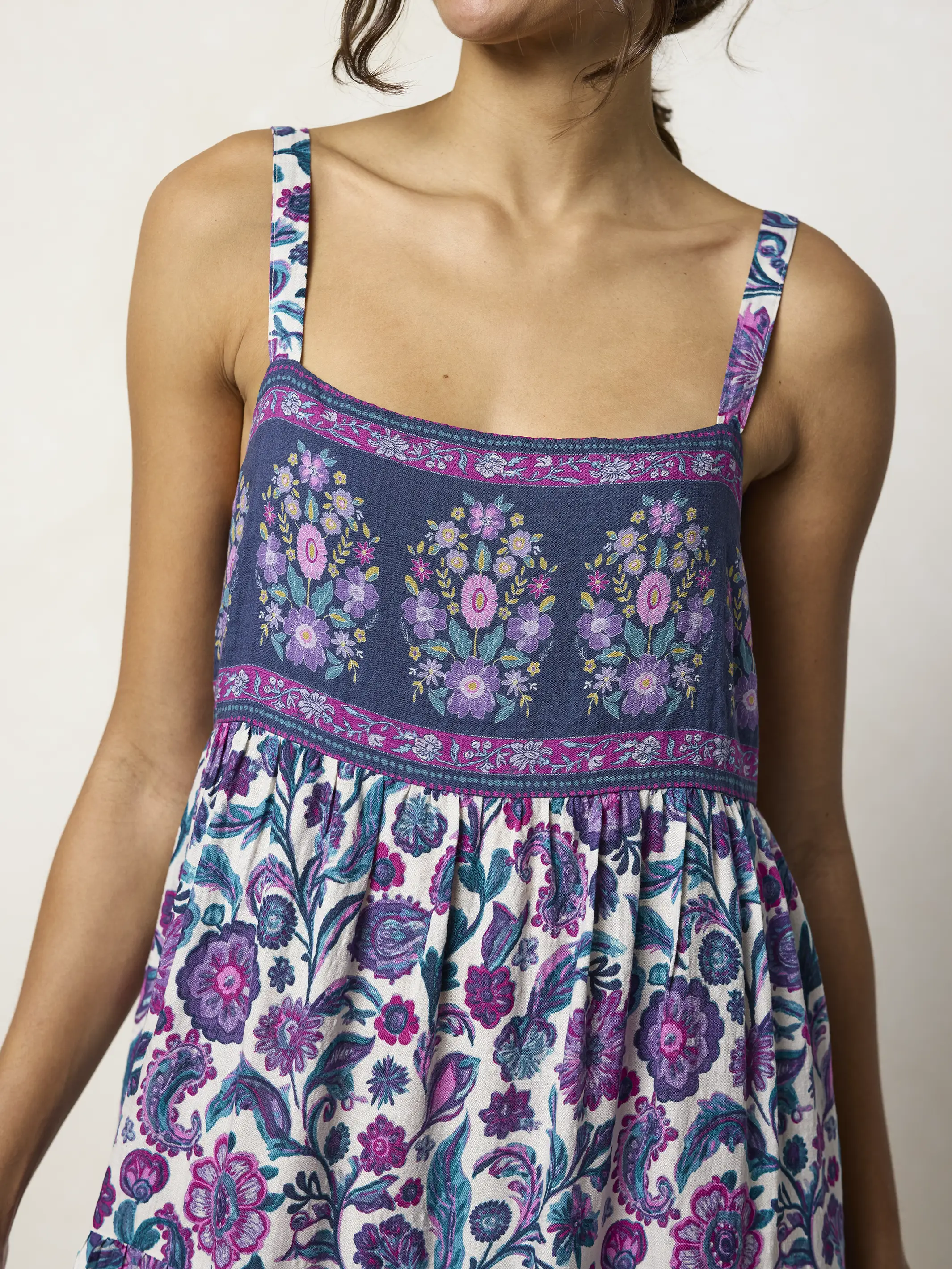 Patricia Maxi Dress - Purple Sunnyfield Floral - Image 4