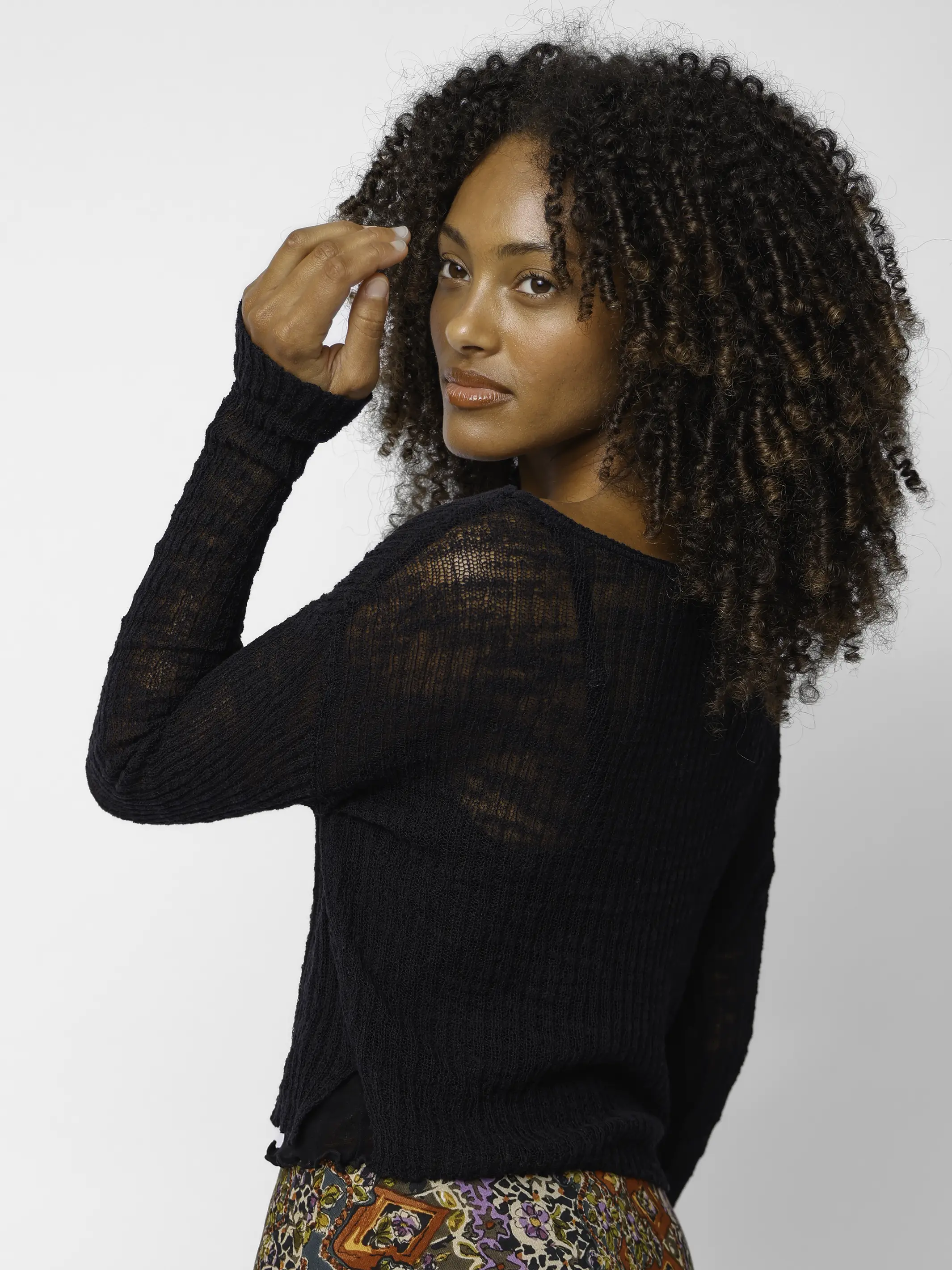 Patti Layering Sweater - Black - Image 3
