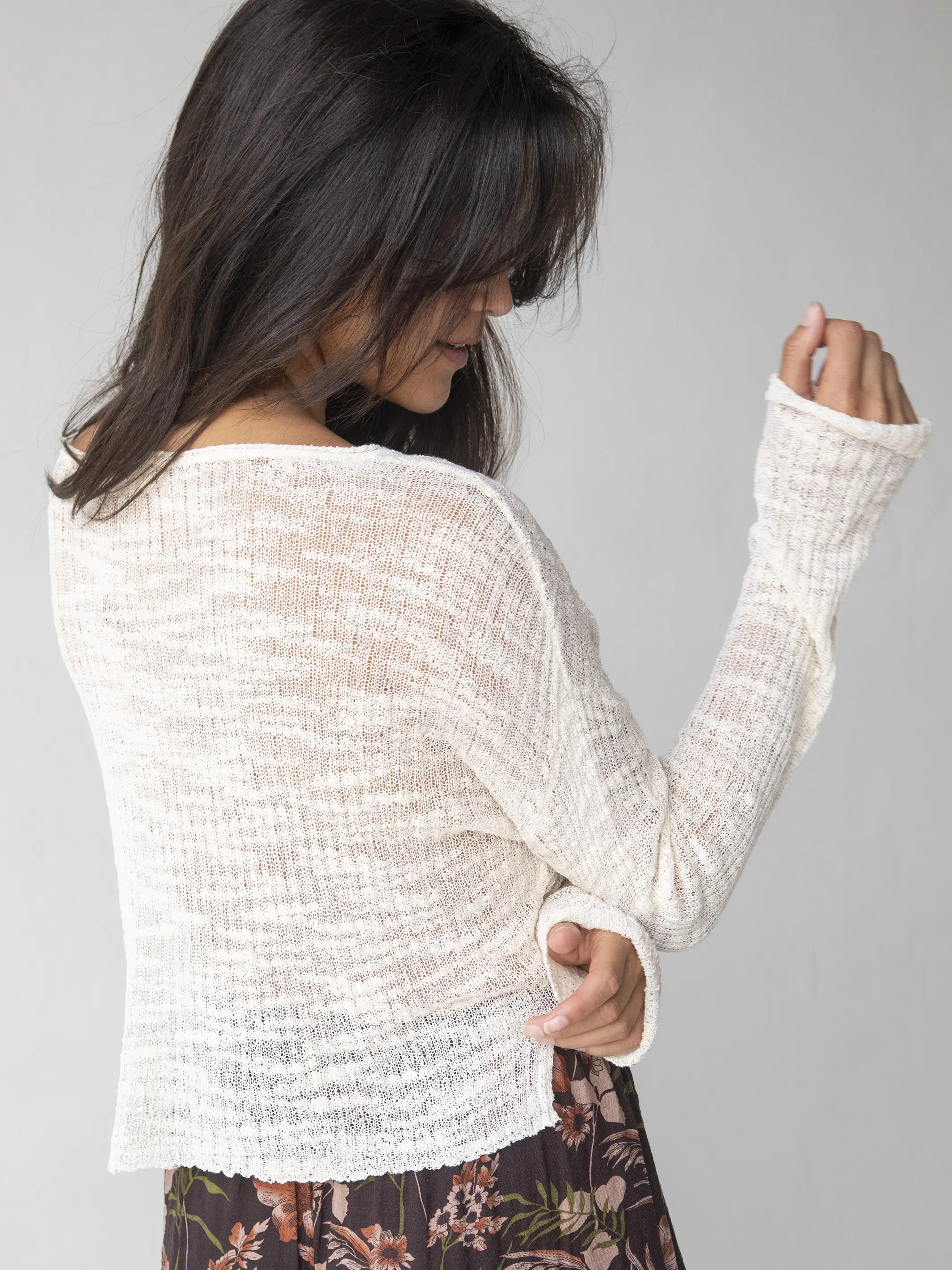 Patti Layering Sweater - Cream - Image 2