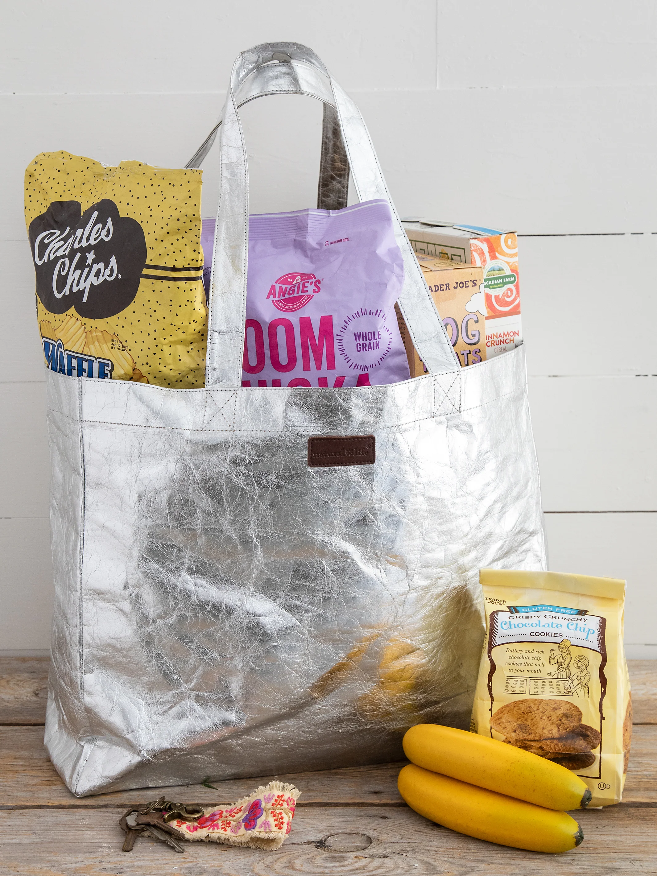 Penny Paper Reusable Tote Bag - Silver - Image 5