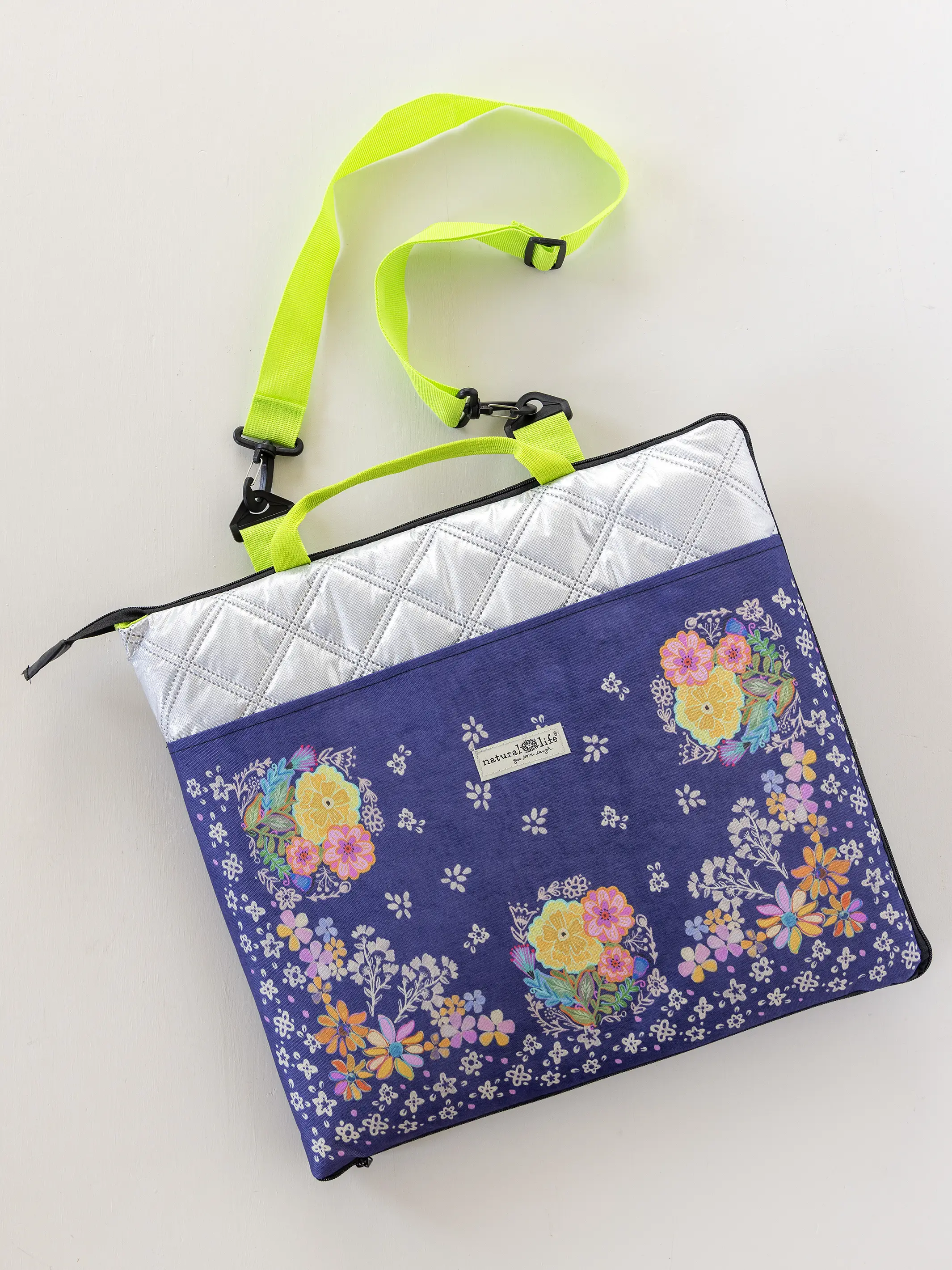 Picnic Blanket Tote - Tropic Bandana Navy - Image 5
