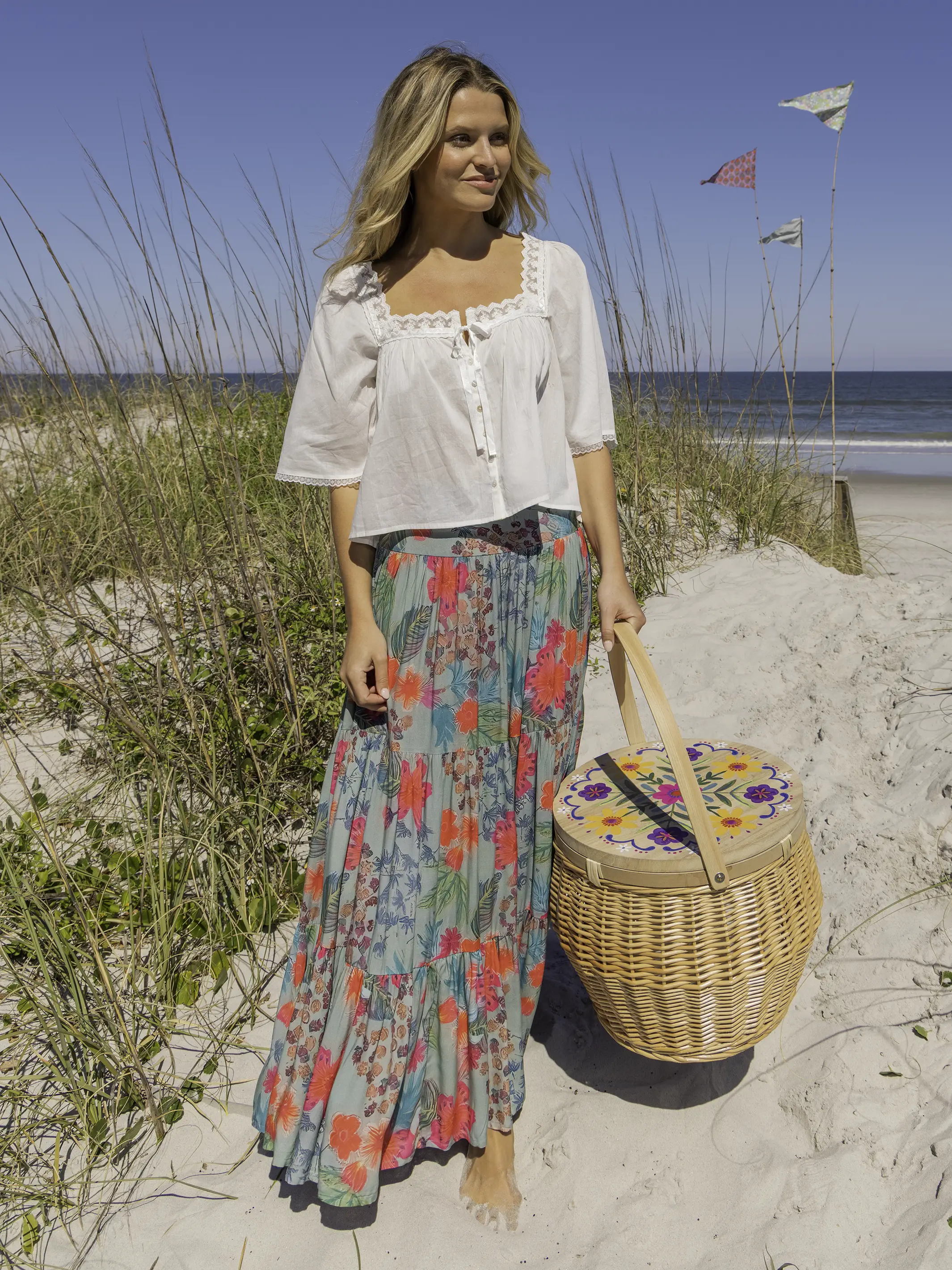 Prettiest Cotton Lace Blouse - White - Image 2