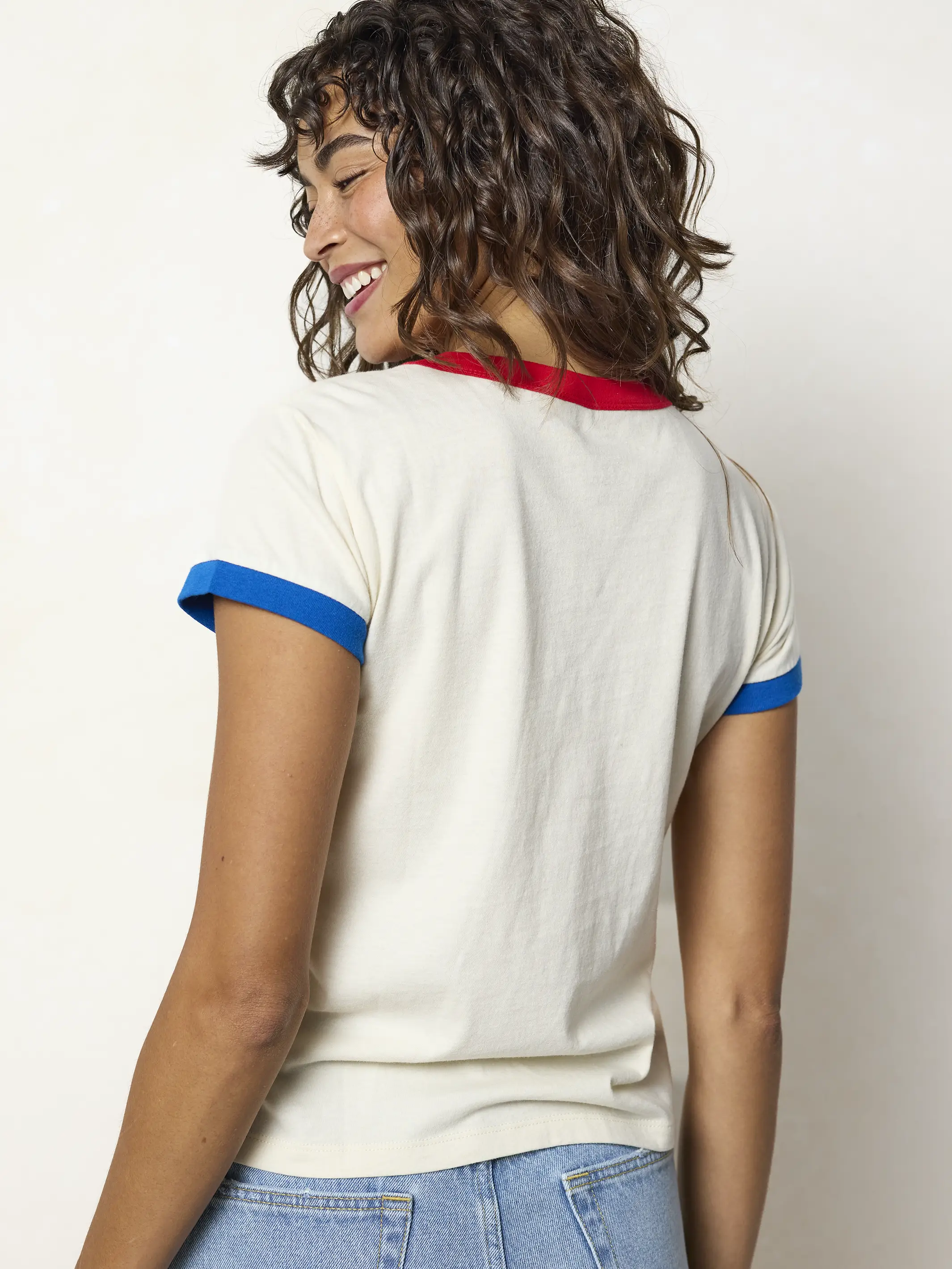Ringer Cotton Baby Tee - French Fries - Image 3