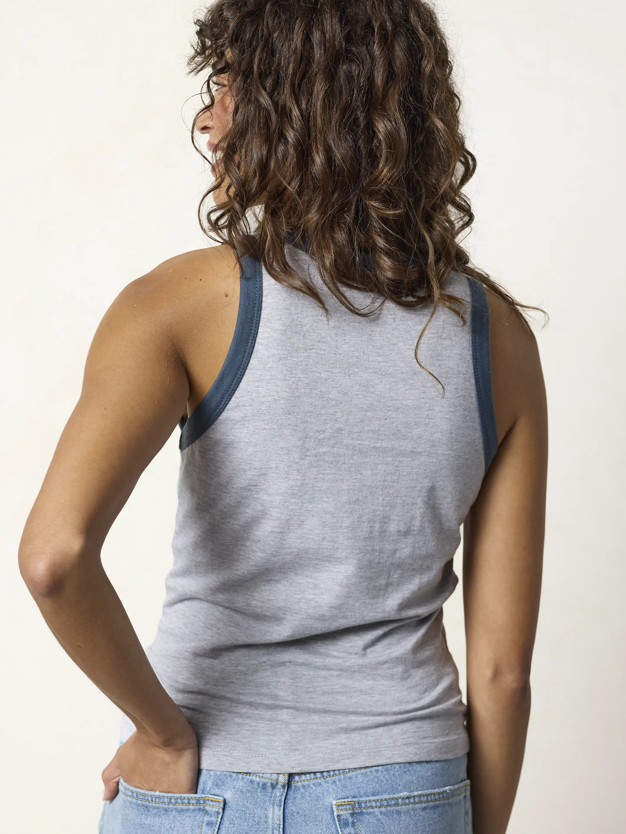 Ringer Tank Top - American Flag - Image 3