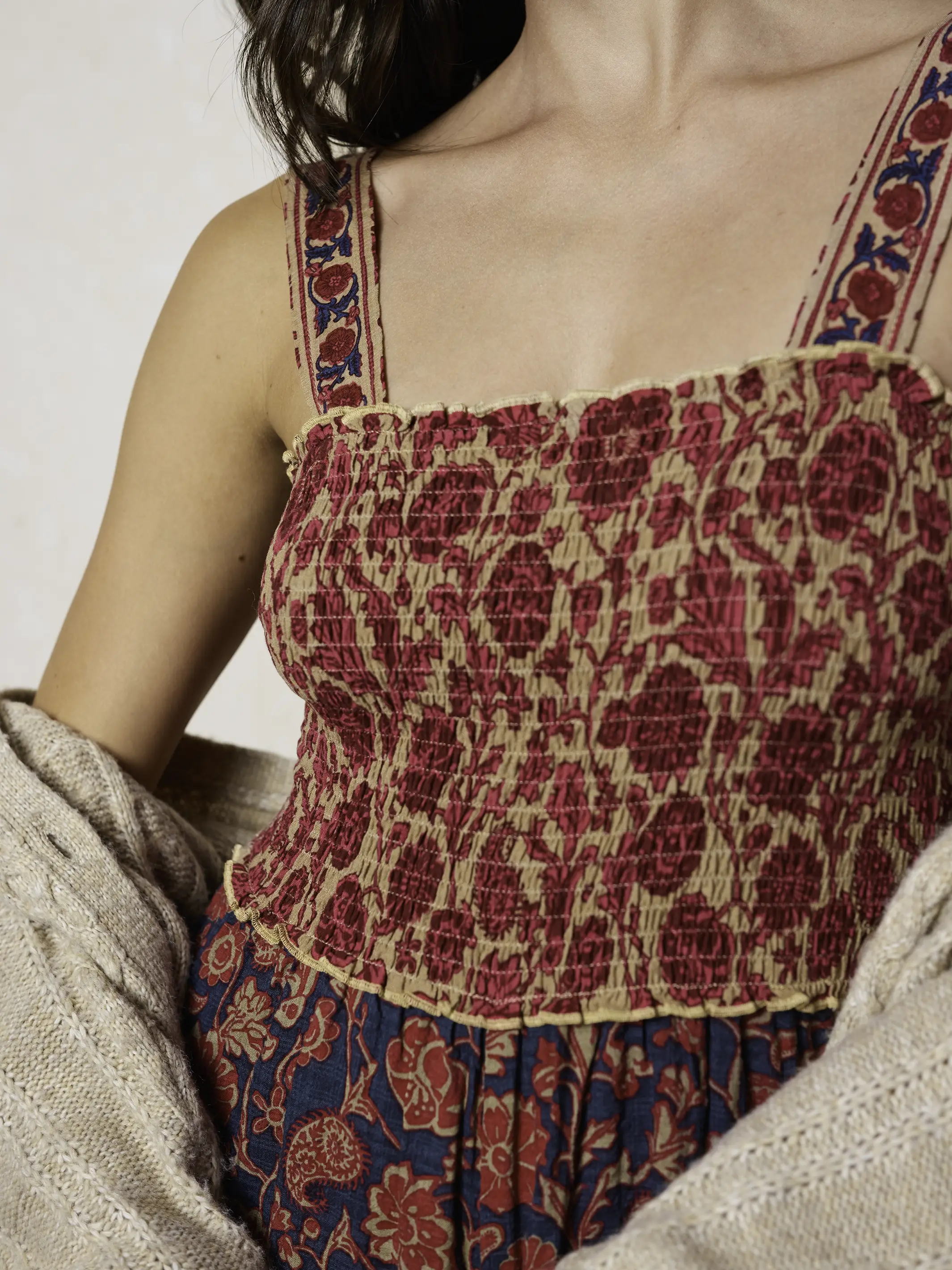 Sedona Jumpsuit - Ornate Paisley Navy - Image 2