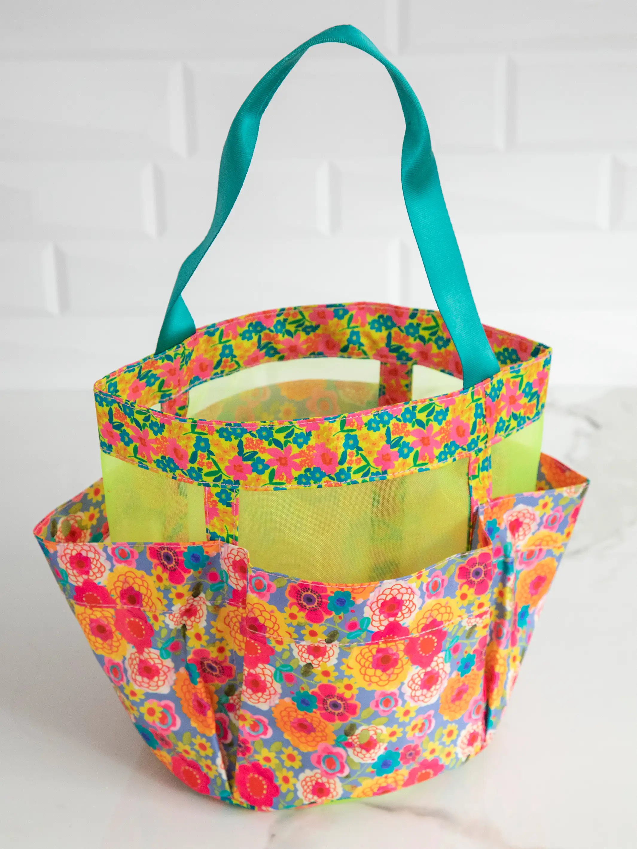 Shower Caddy - Retro Floral Garden - Image 2