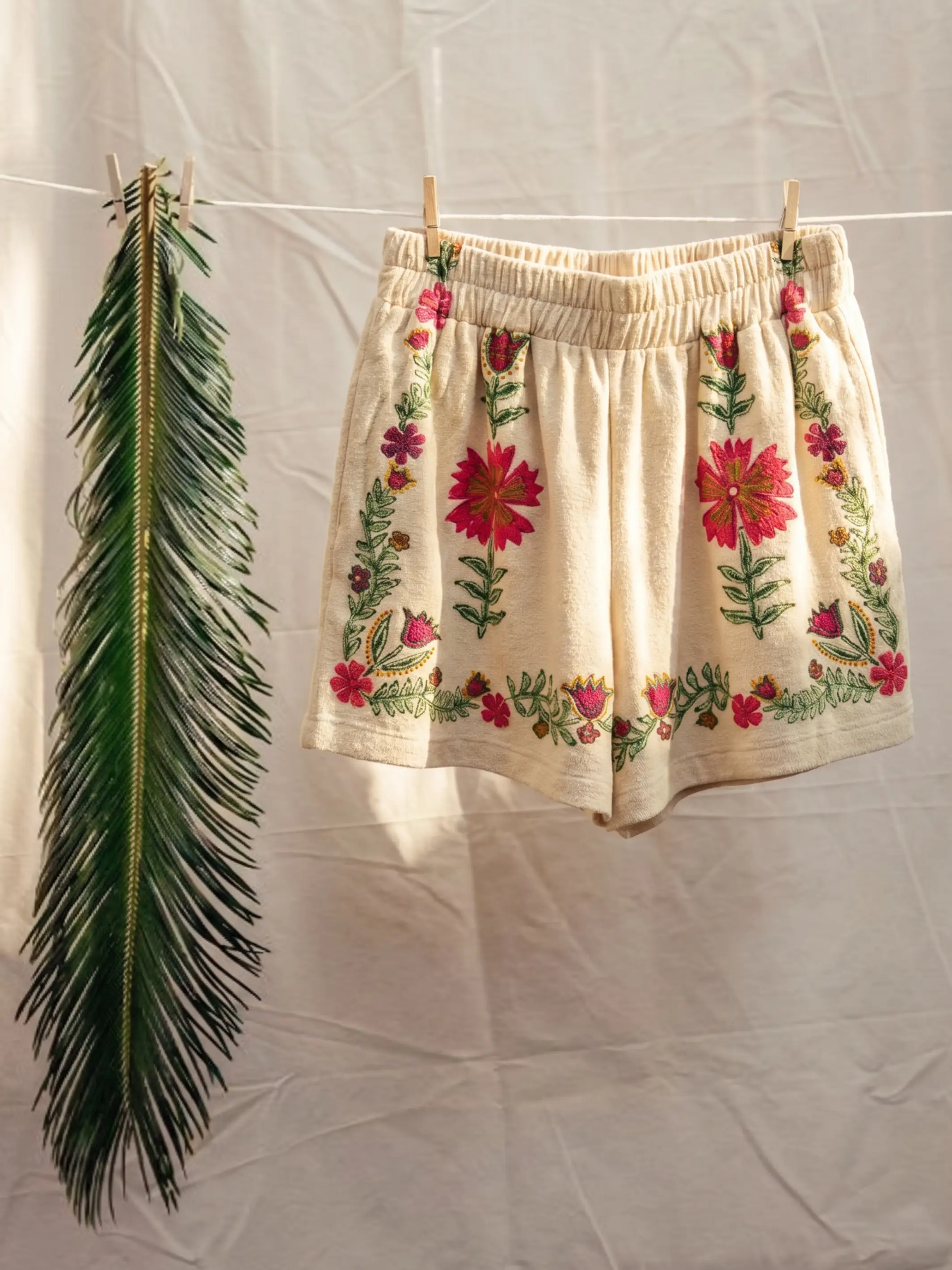 Softest Terry Cloth Shorts - Ivory - Image 6