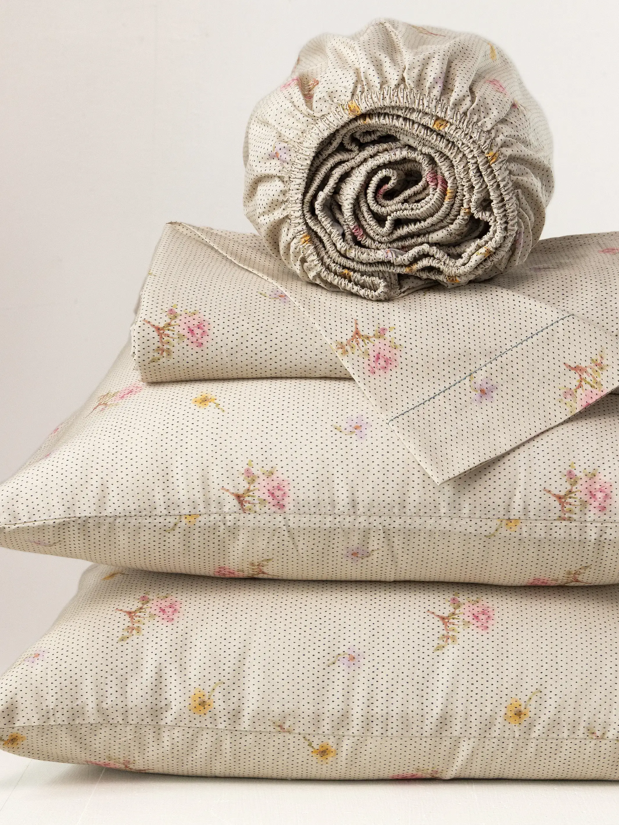 Sooo Soft Cotton Sheet Set - Cream Prairie Dot - Image 5