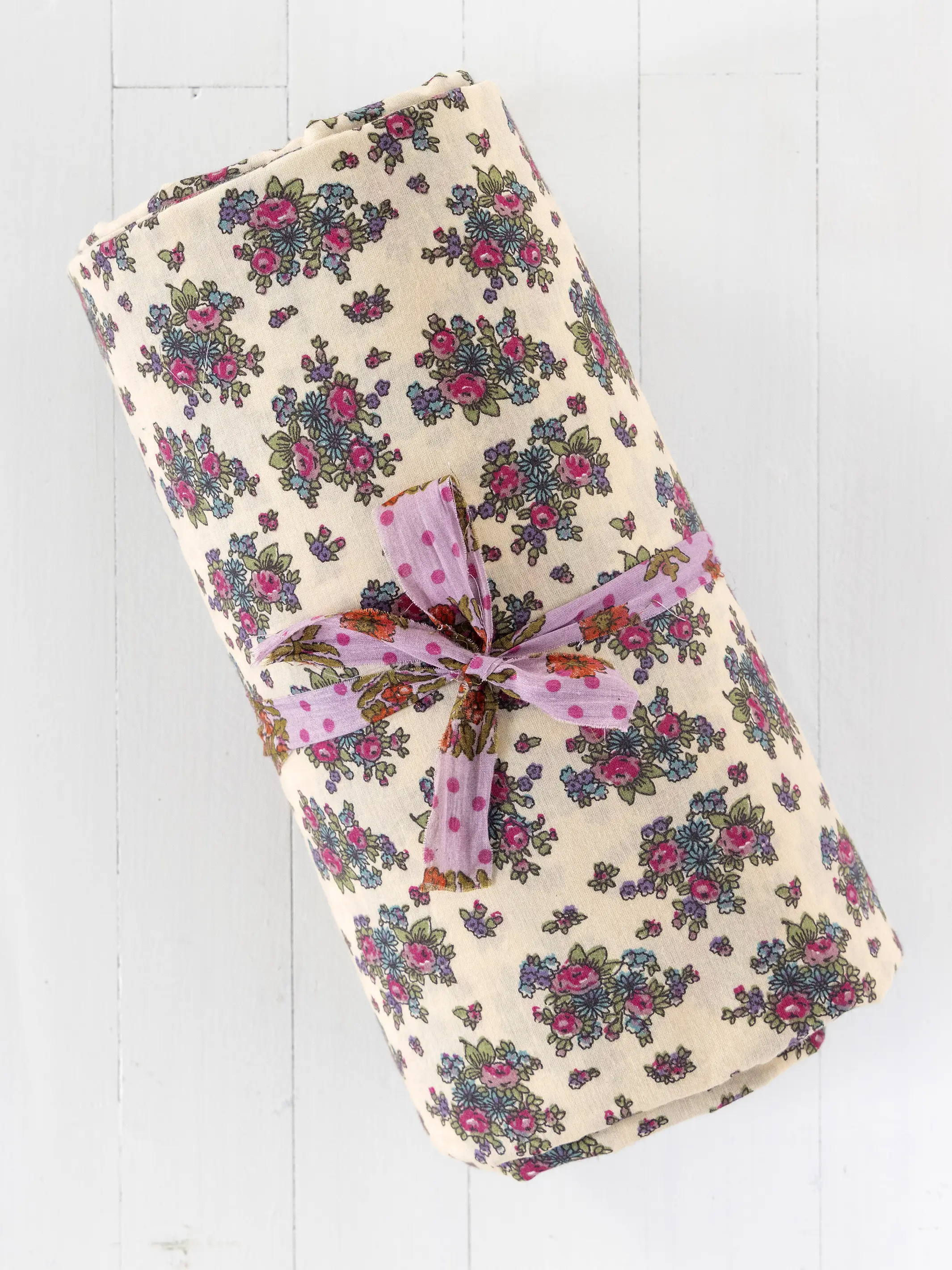 Sooo Soft Cotton Sheet Set - Rose Bunches Cream - Image 4