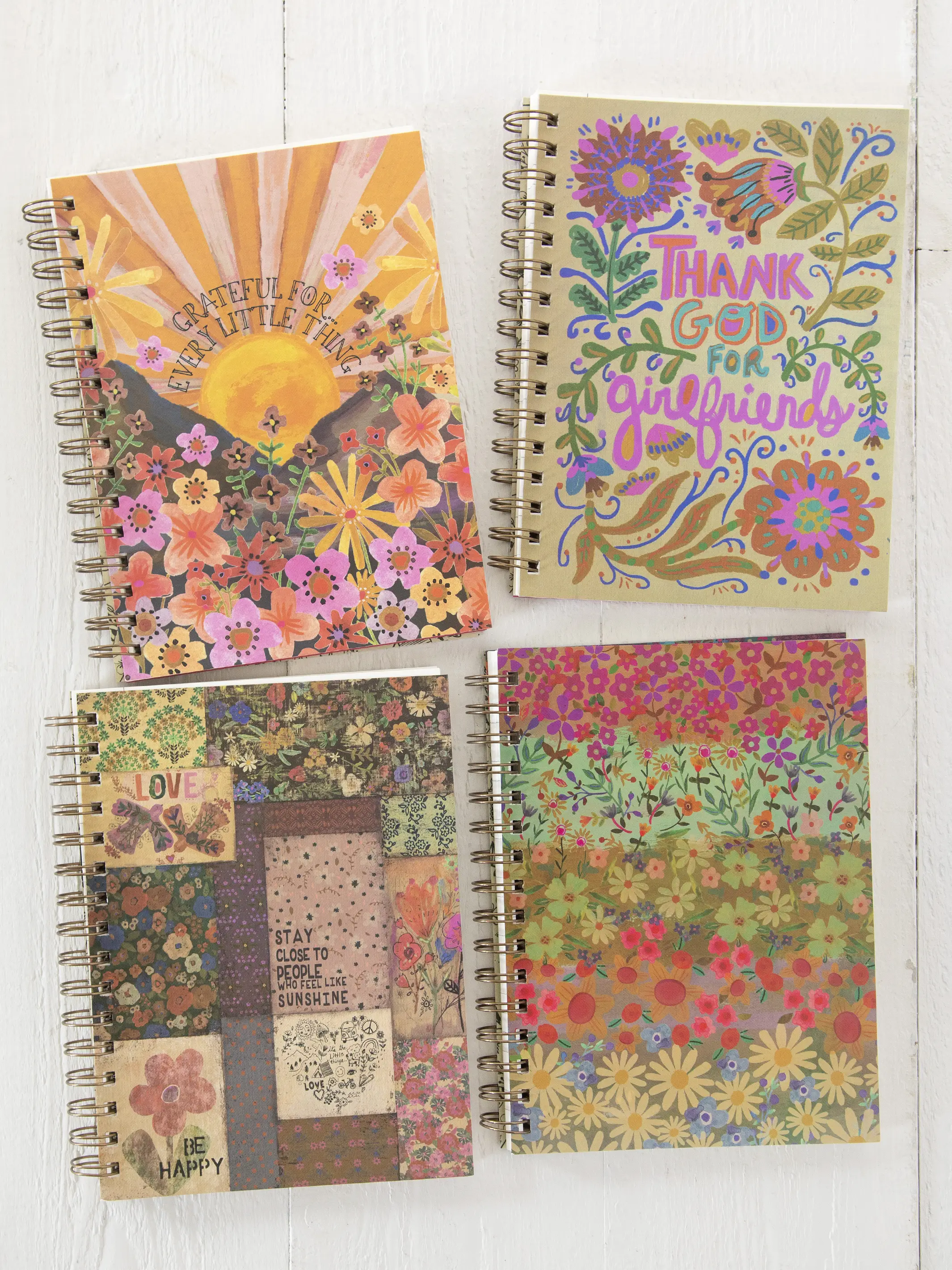 Spiral Notebook - Patchwork Chirps - Image 3