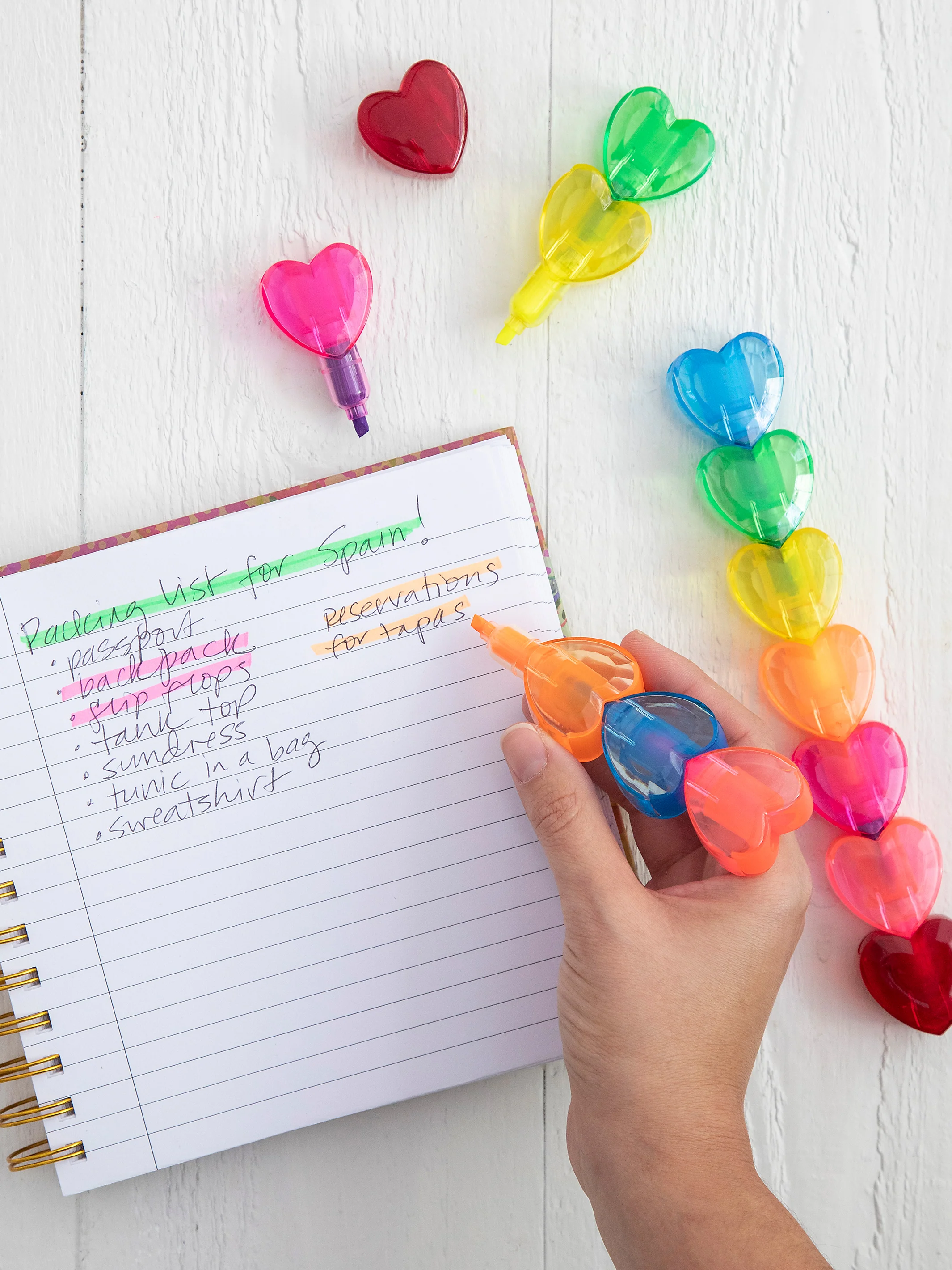 Stackable Heart Highlighters, Set of 2 - Image 2