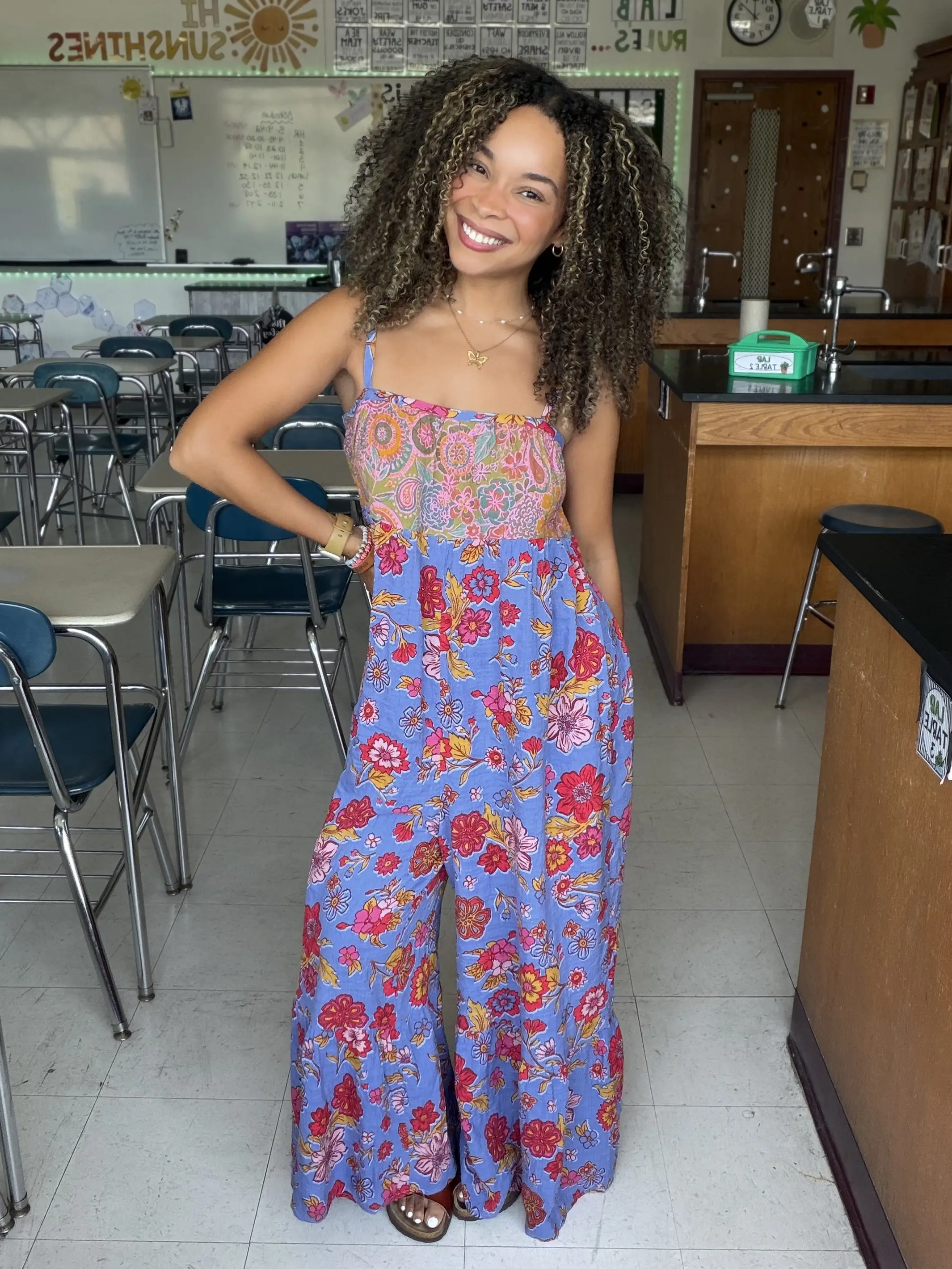 Stephanie Jumpsuit - Stella Blooms Blue - Image 5