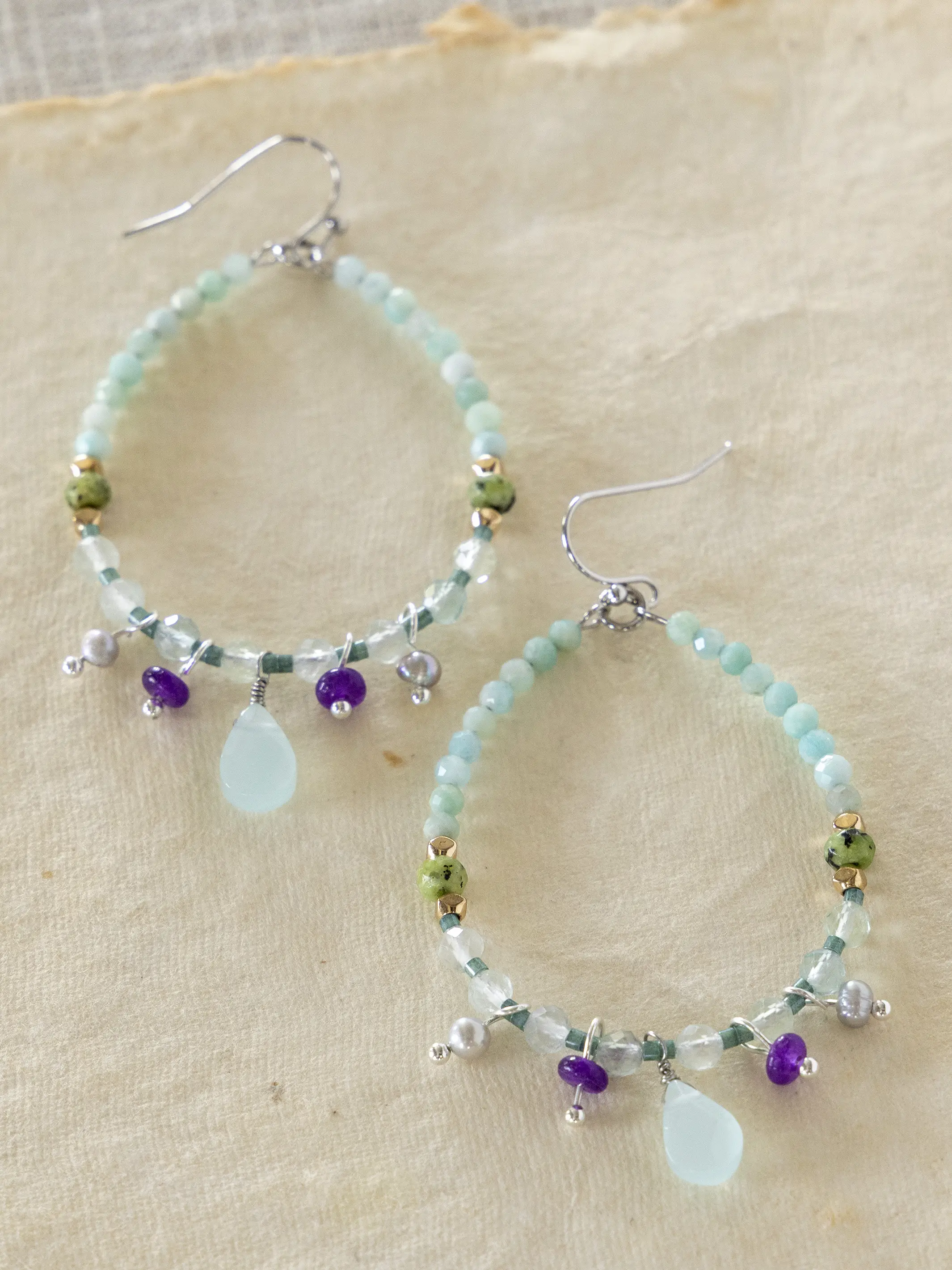 Sweetest Drop Earrings - Turquoise - Image 3