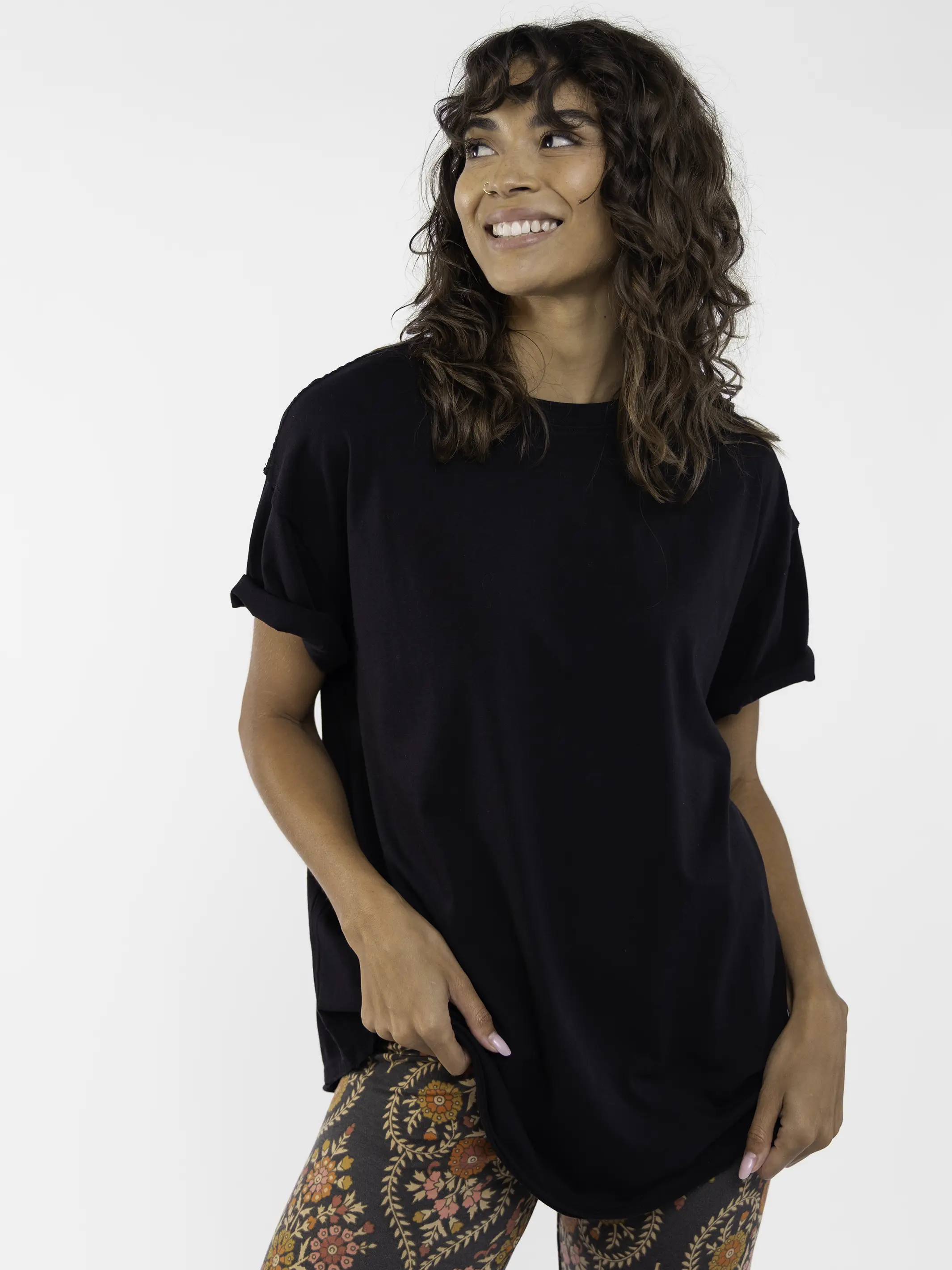 Take It In Cotton Tee - Black - Image 2