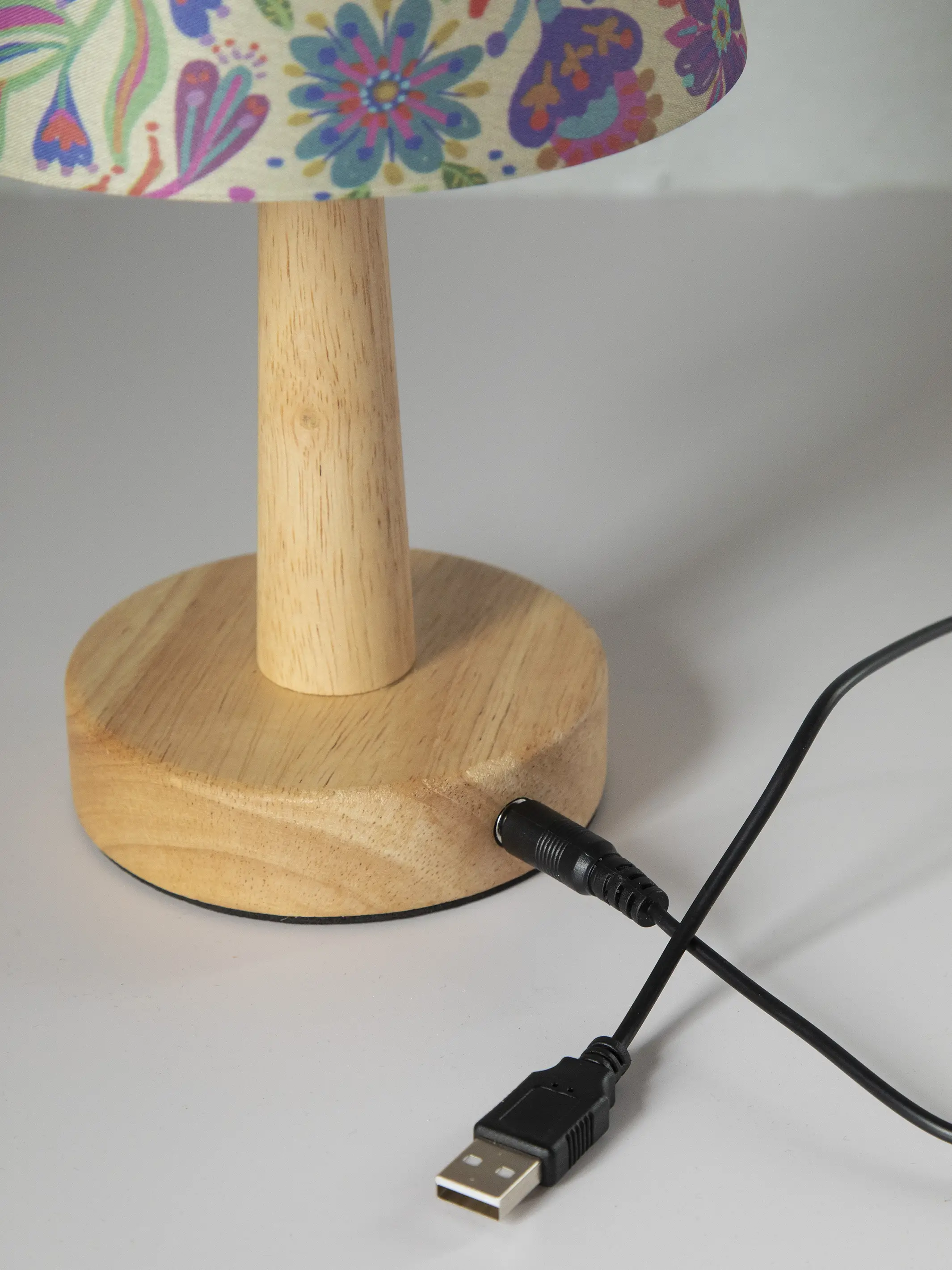 Touch Lamp - Rainbow Cream Floral - Image 3
