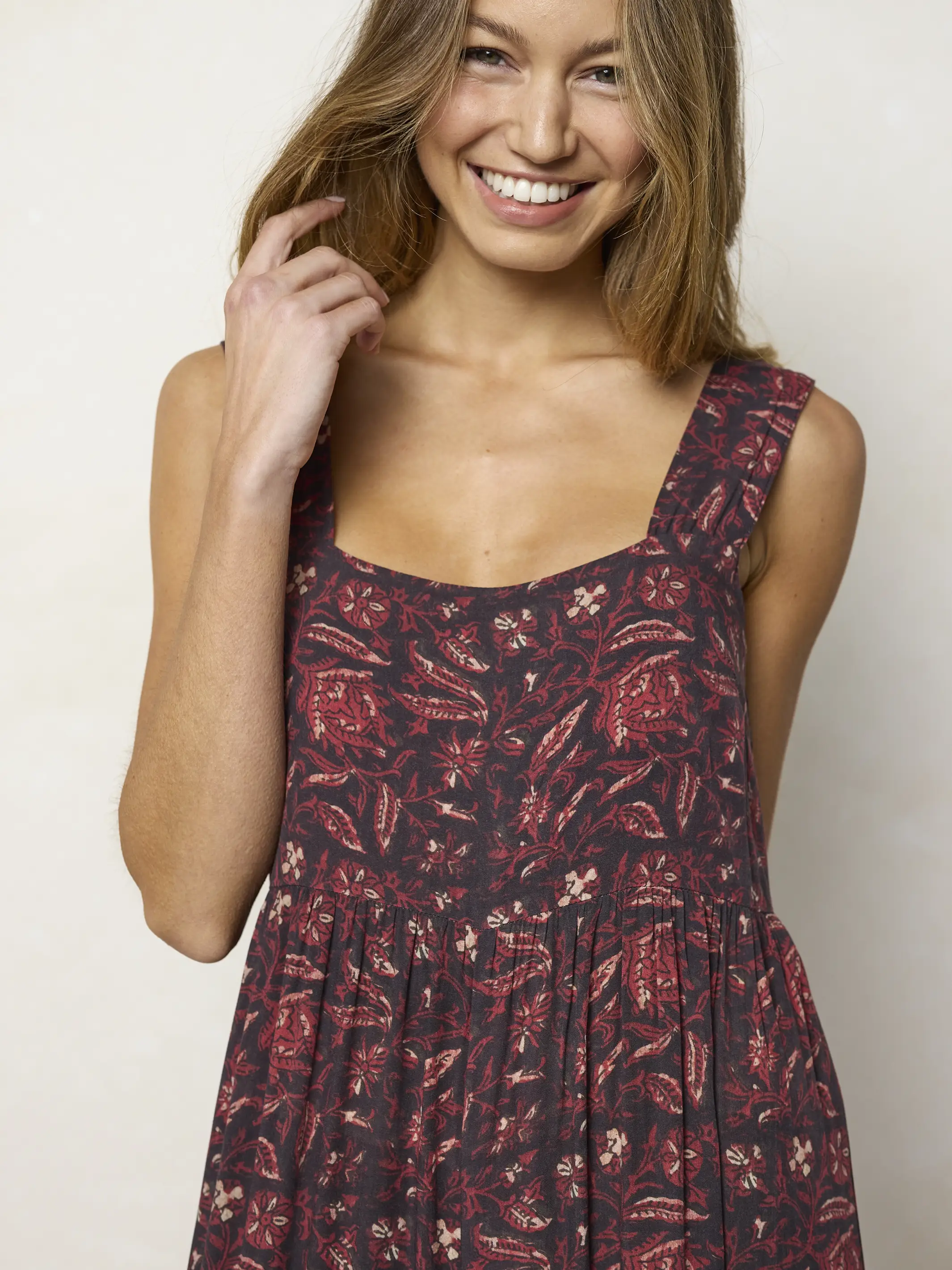 Tricia Jumpsuit - Brown Rust Floral - Image 6