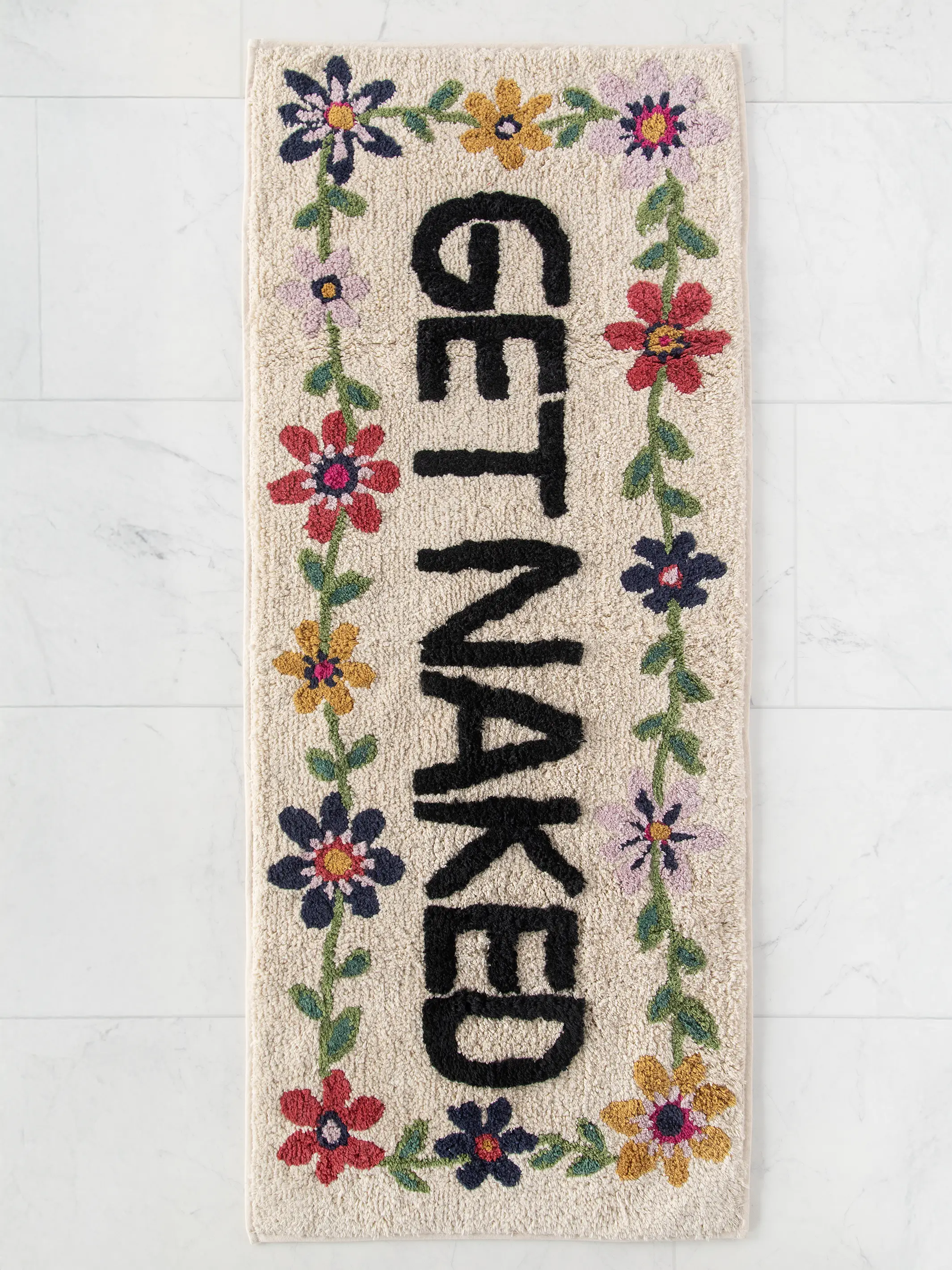 Tufted Runner Bath Mat - Taupe Get Naked - Image 3