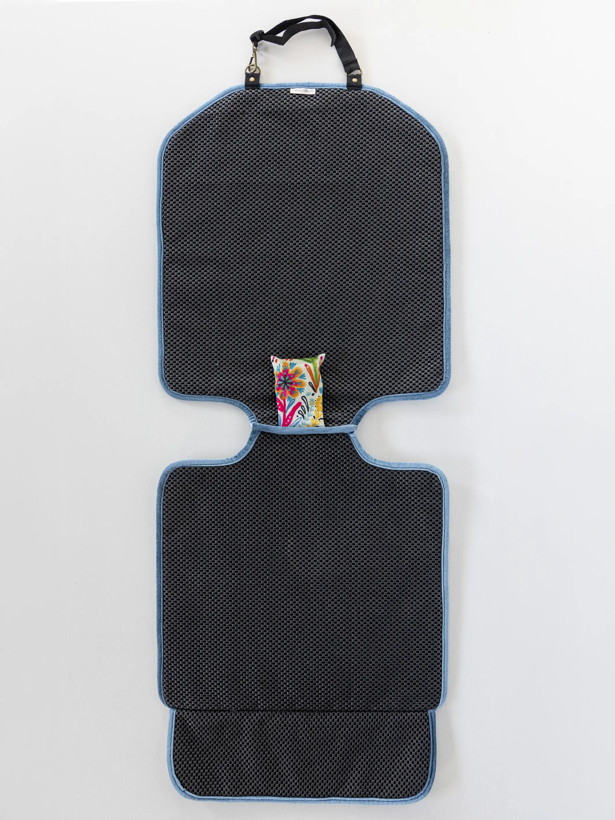 Velvet Car Seat Protector - Cream Birds - Image 4