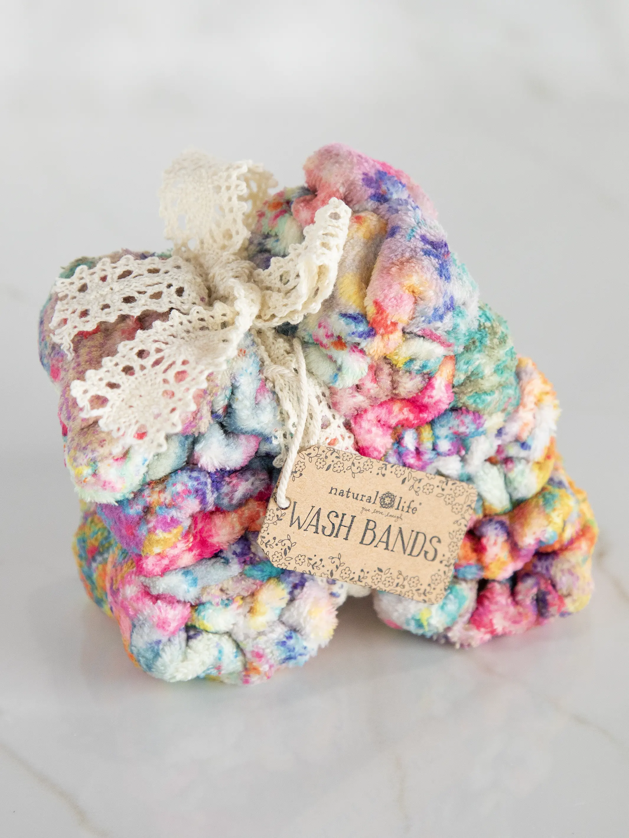 Wash Band Set - Pink Watercolor Patchwork - Image 3