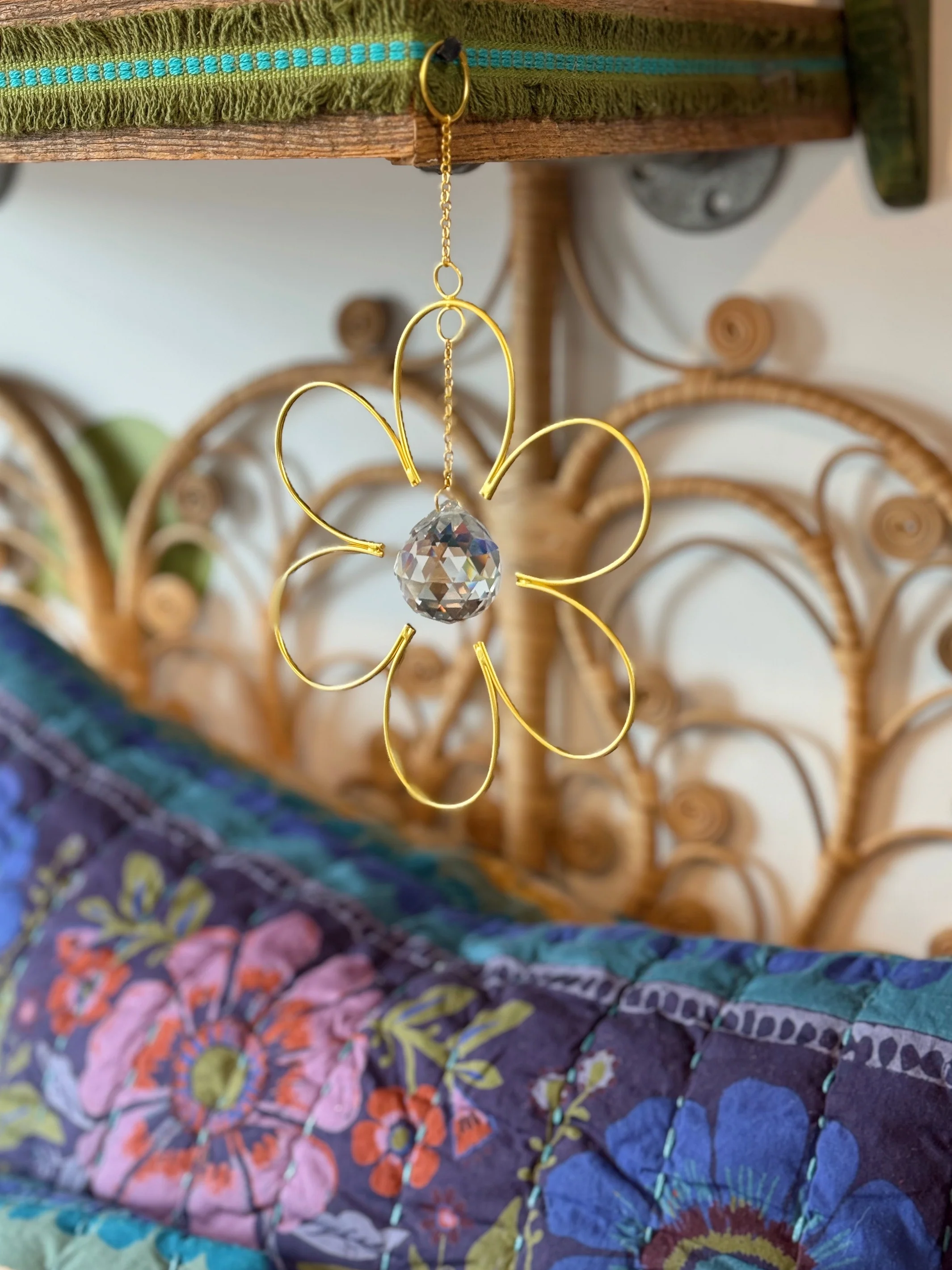 Whimsy Glass Sun Catcher - Flower - Image 4
