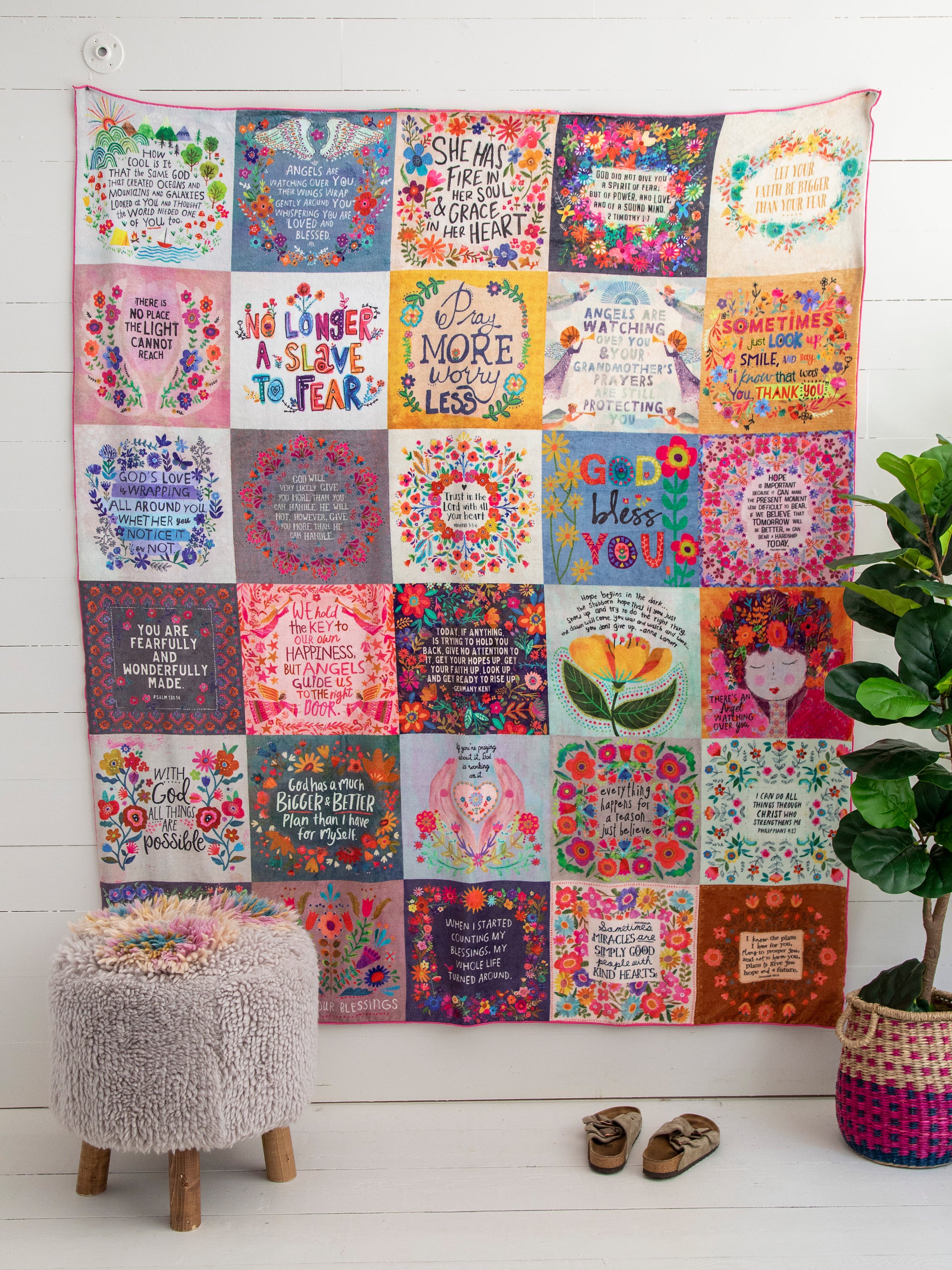 XL Double-Sided Cozy Blanket - Blessings Chirps - Image 2