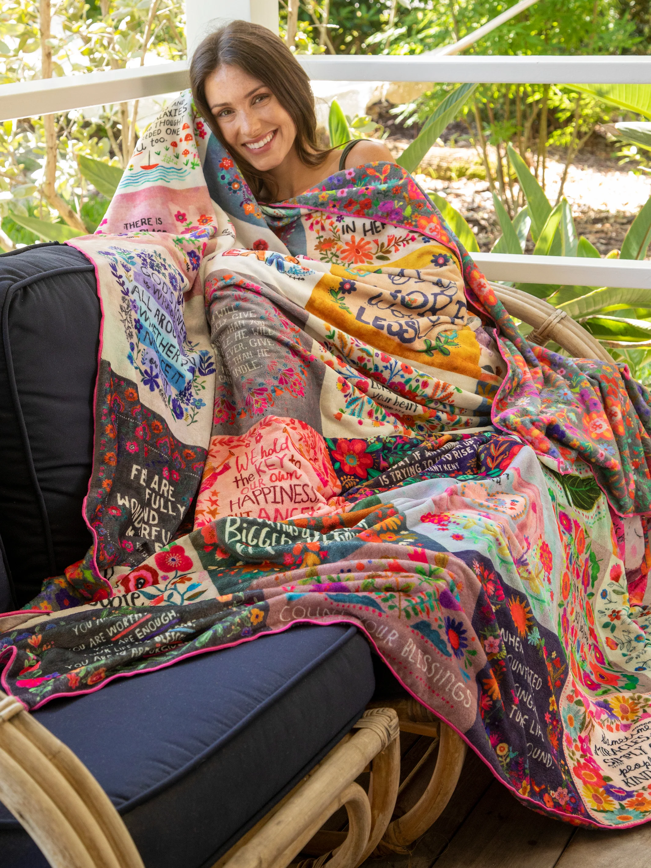 XL Double-Sided Cozy Blanket - Blessings Chirps - Image 4