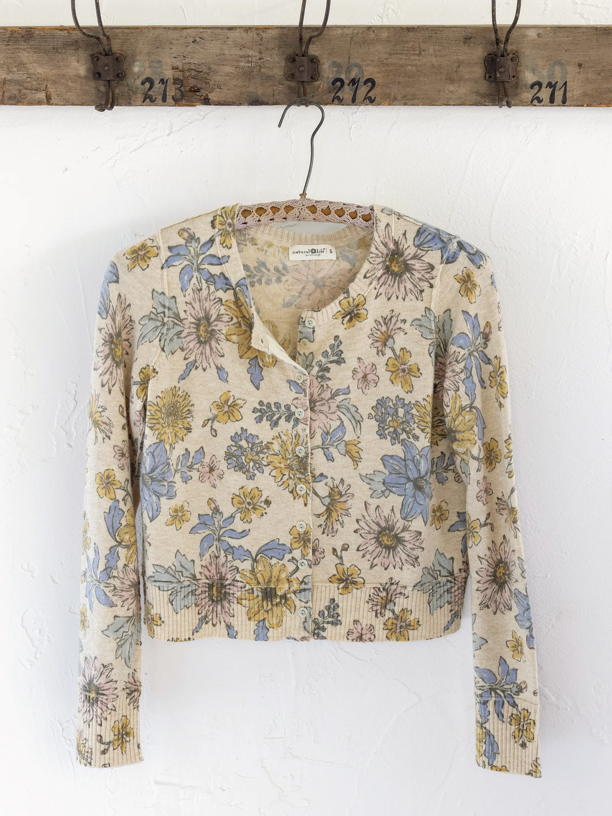 Your Everything Cardigan Sweater - Ivory Dahlia Floral - Image 4